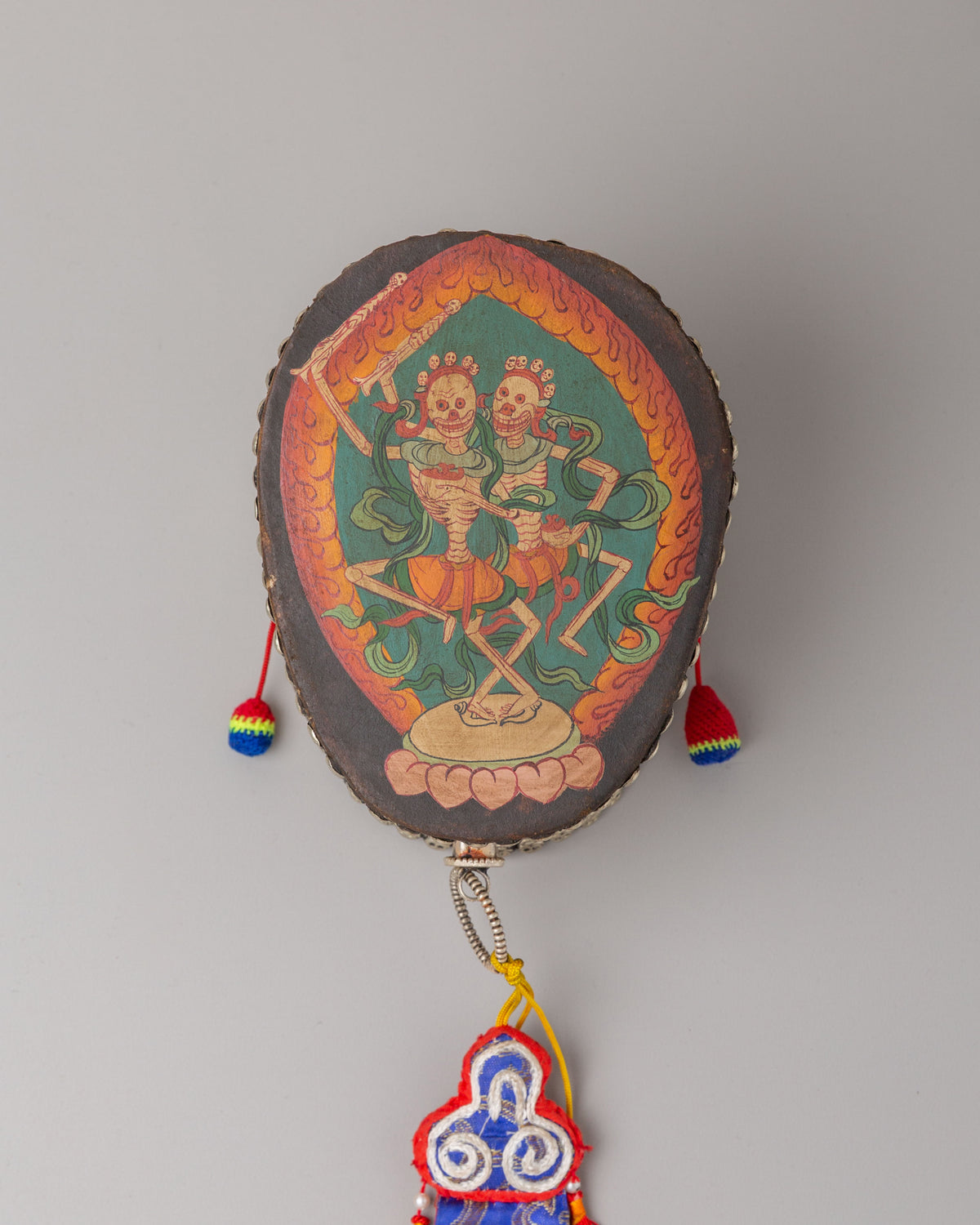 Sacred Ceremonial Damaru | Handcrafted Ritual Drum