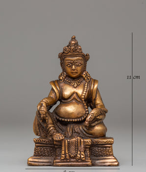 Sacred Dzambhala Statue for Abundance | Tibetan Wealth Deity Art