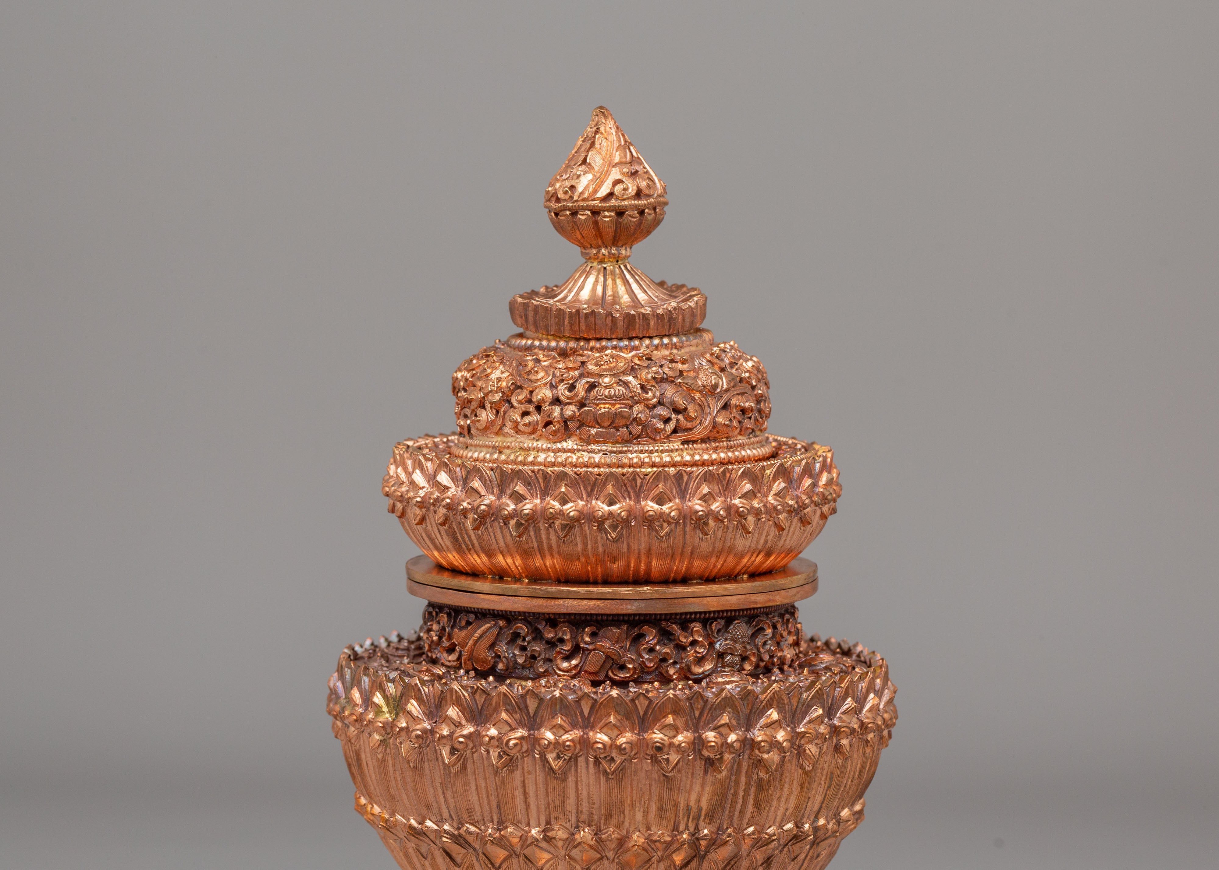Handmade Dhupur Rice Pot | Tibetan Buddhist Ritual Vessel