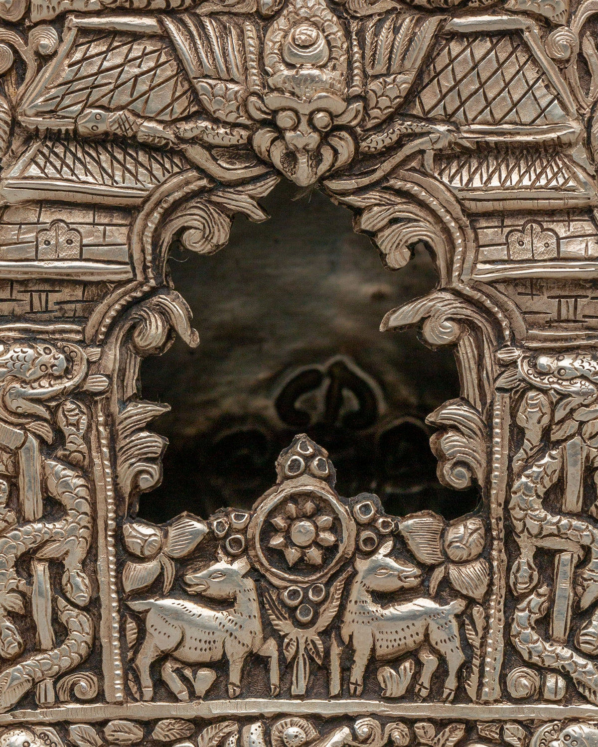 Sacred Himalayan Portable Shrine Ghau Box | Spiritual Protection Amulet