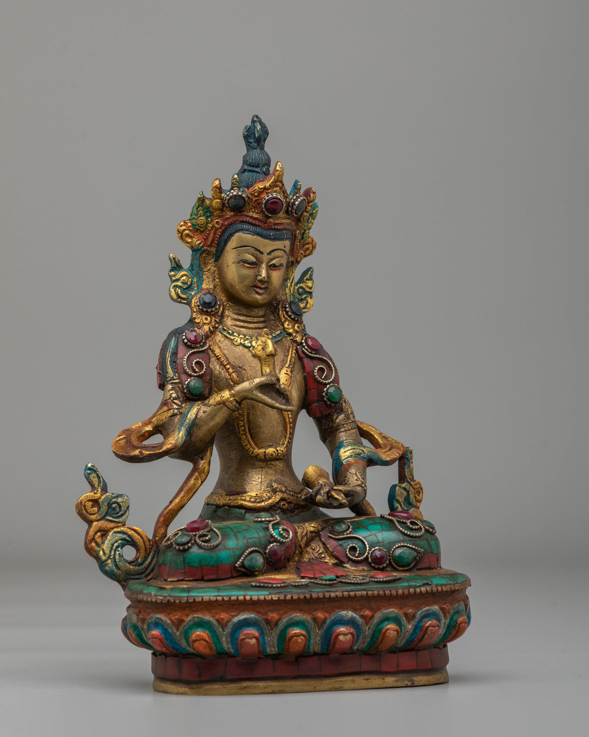 Traditional Vajrasattva Purification Statue | Tibetan Buddhist Artwork