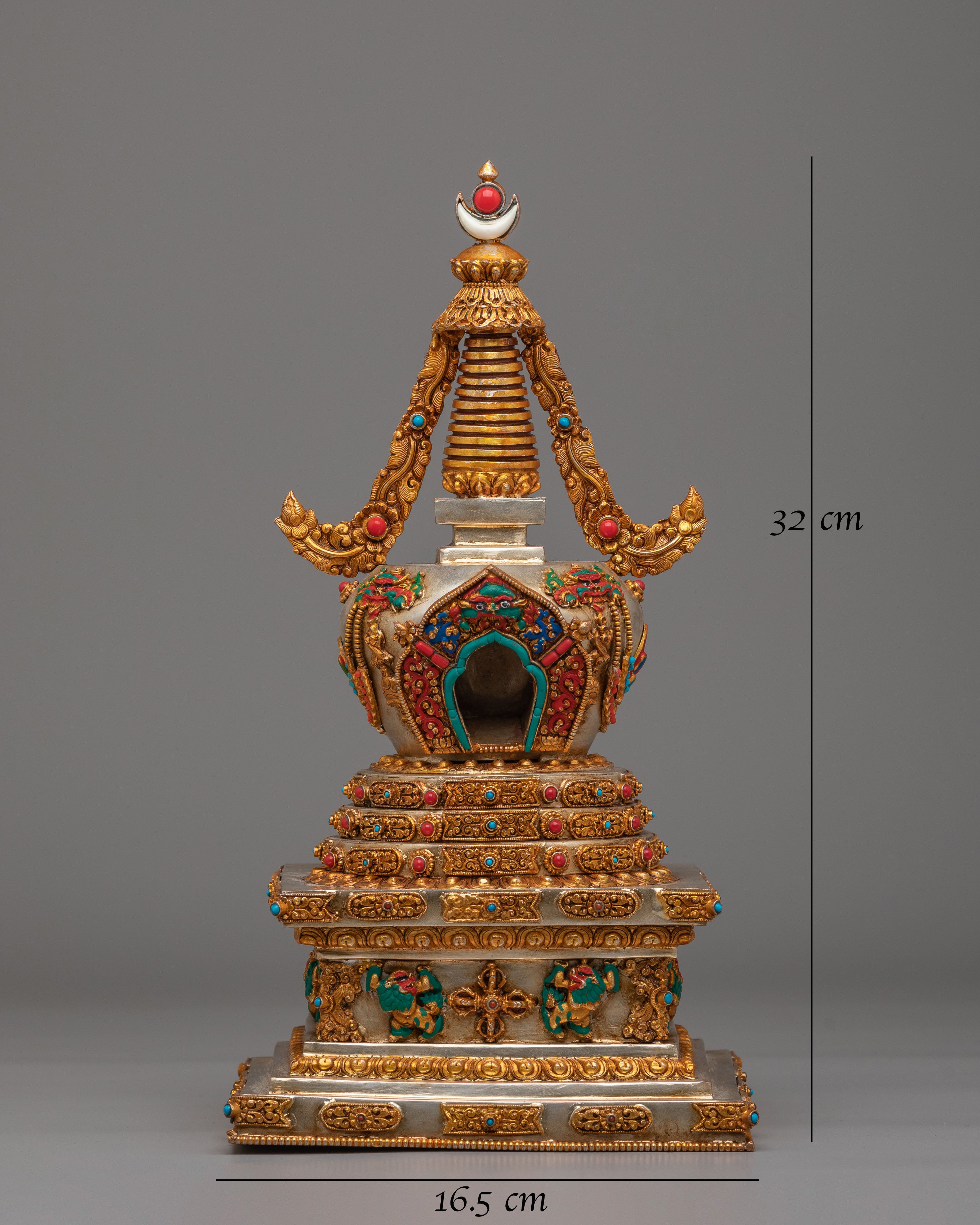 Traditional Tibetan Namgyal Stupa | Symbol of Spiritual Protection and Enlightenment