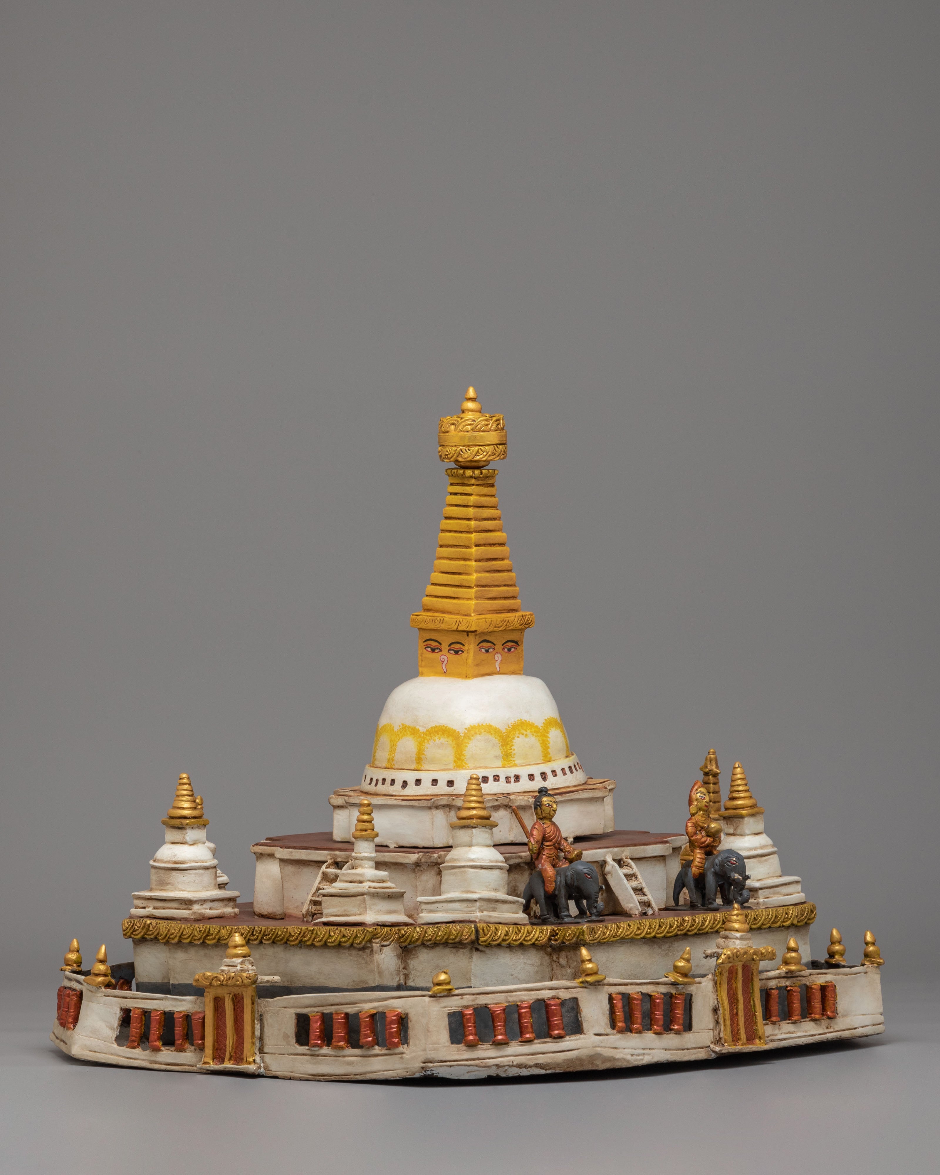 Handcrafted Himalayan Stupa Sculpture | Sacred Buddhist Art for Meditation