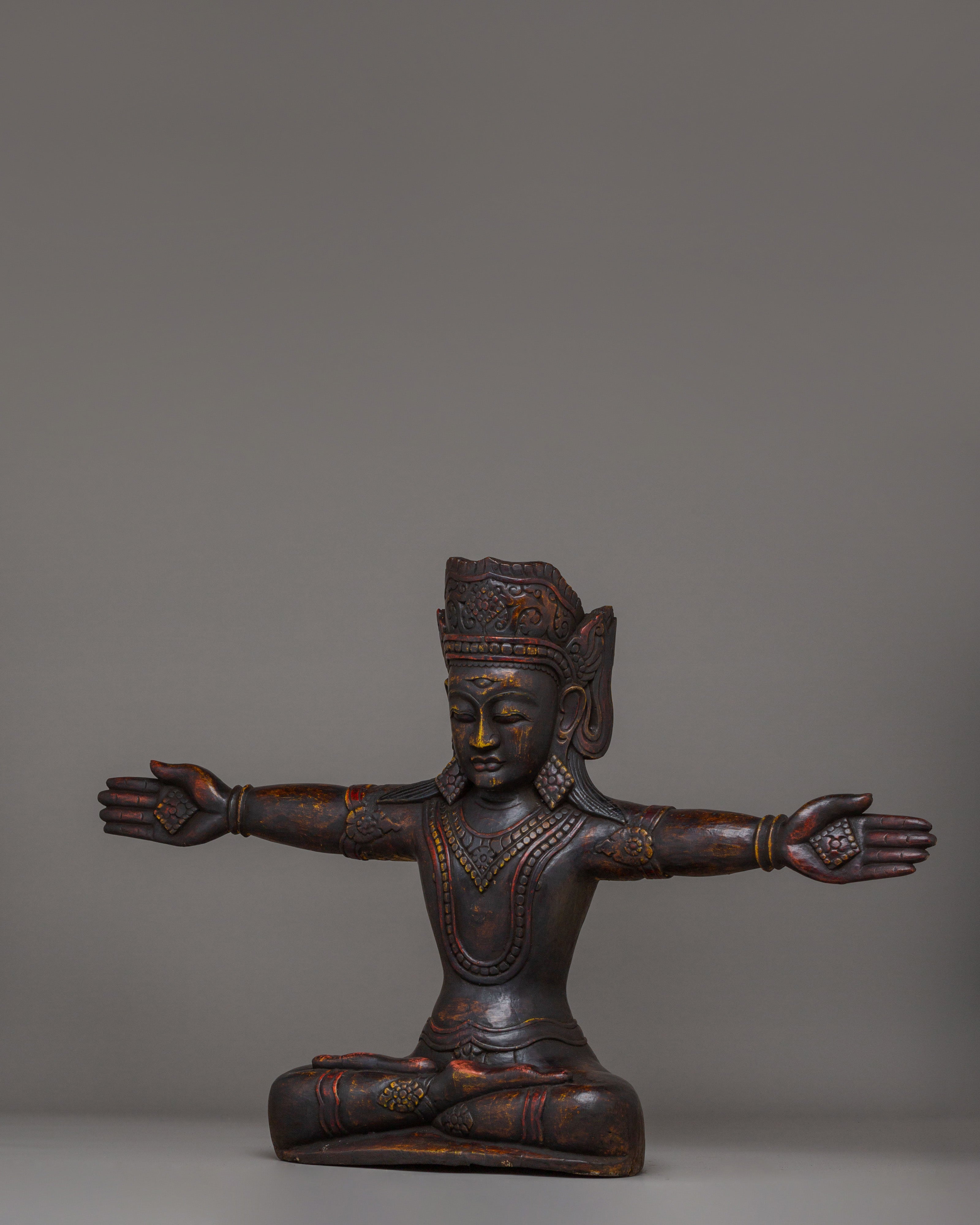 Handcrafted Lord Indra Statue | Traditional Indian Artwork