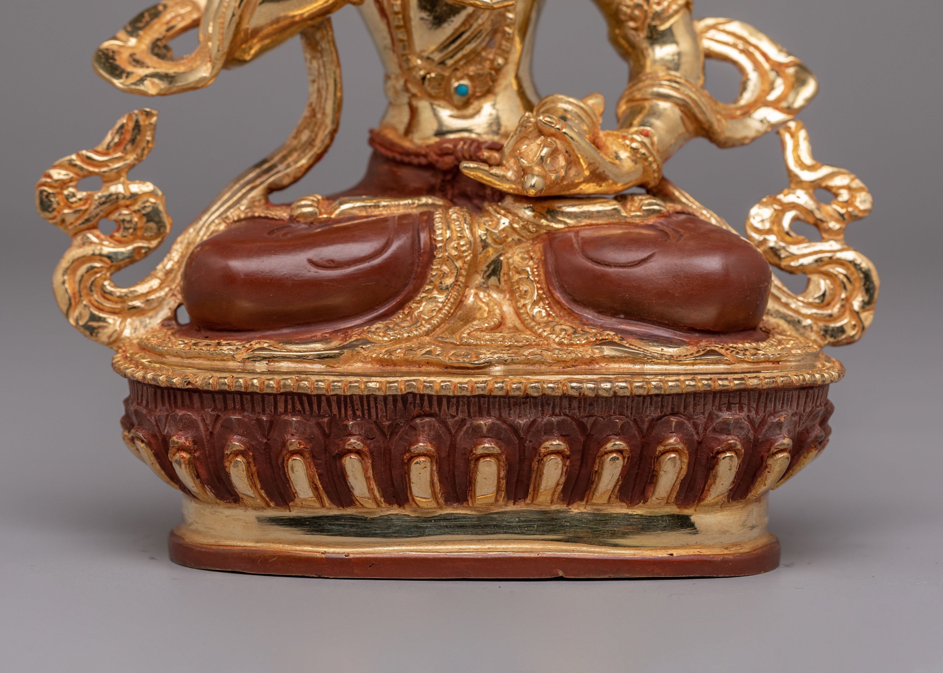 Sacred Vajrasattva Sculpture | Handcrafted Tibetan Artwork for Meditation