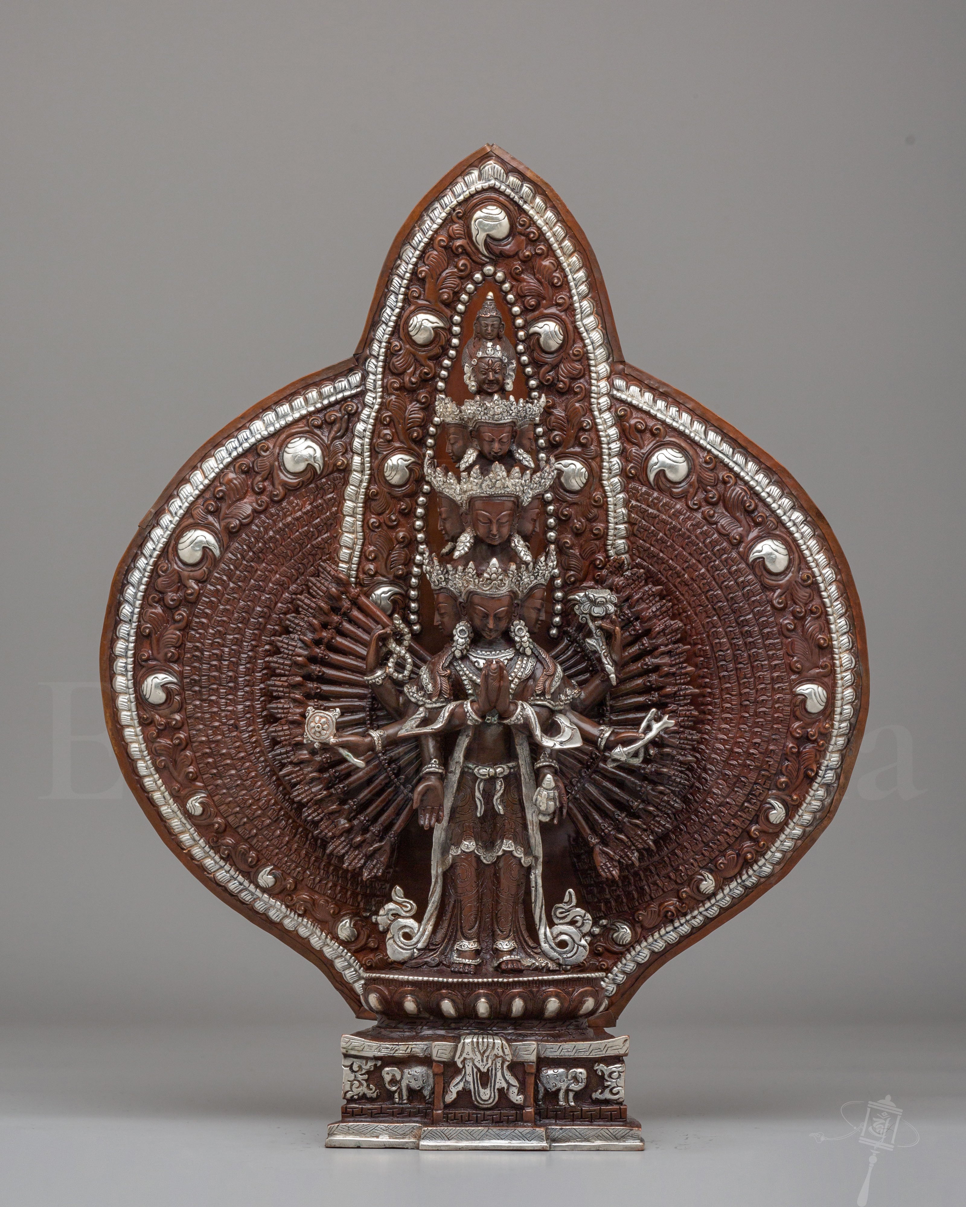 Thousand-Armed Chenrezig Sculpture