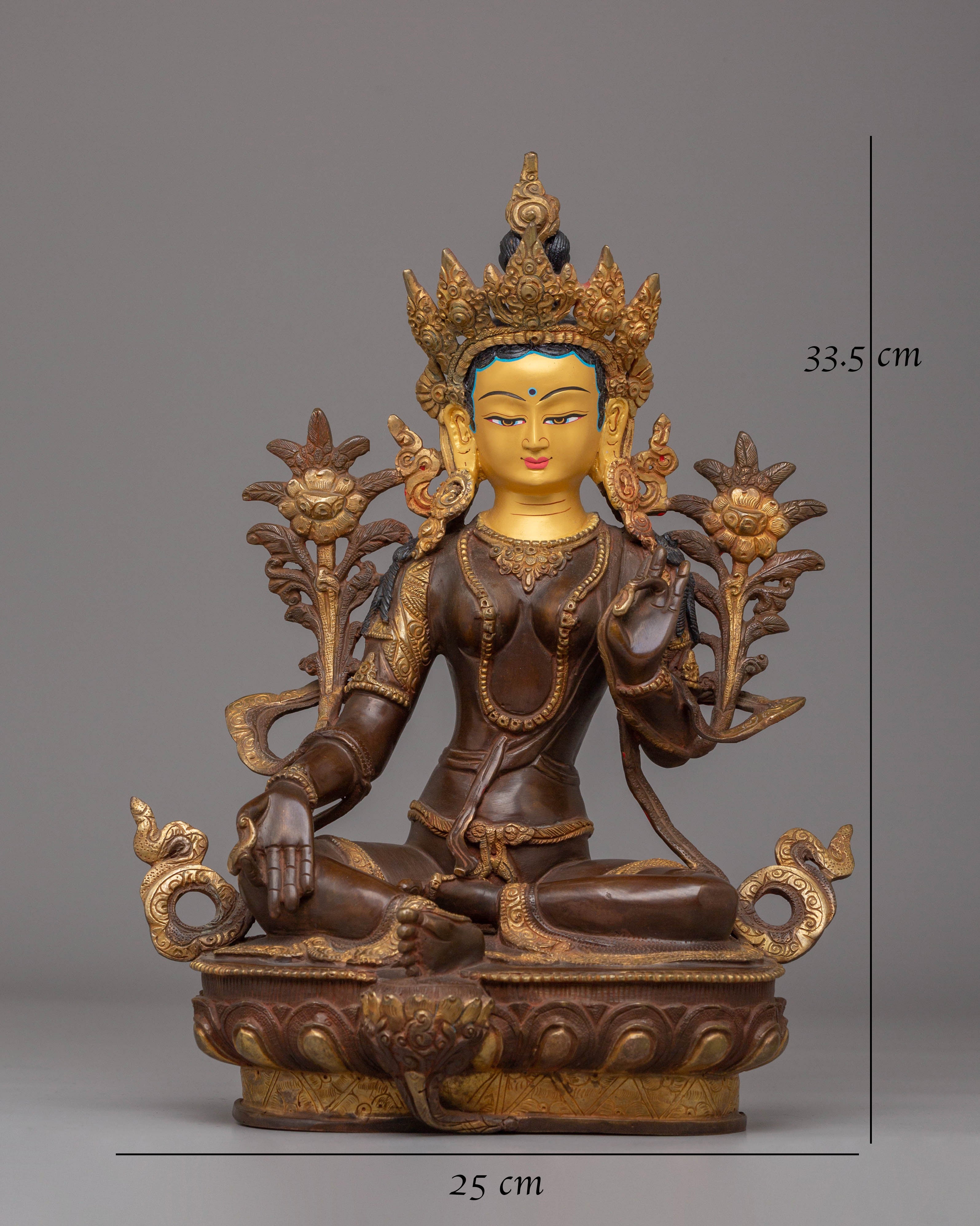Shyama Tara Sculpture | Goddess of Compassion Green Tara Statue
