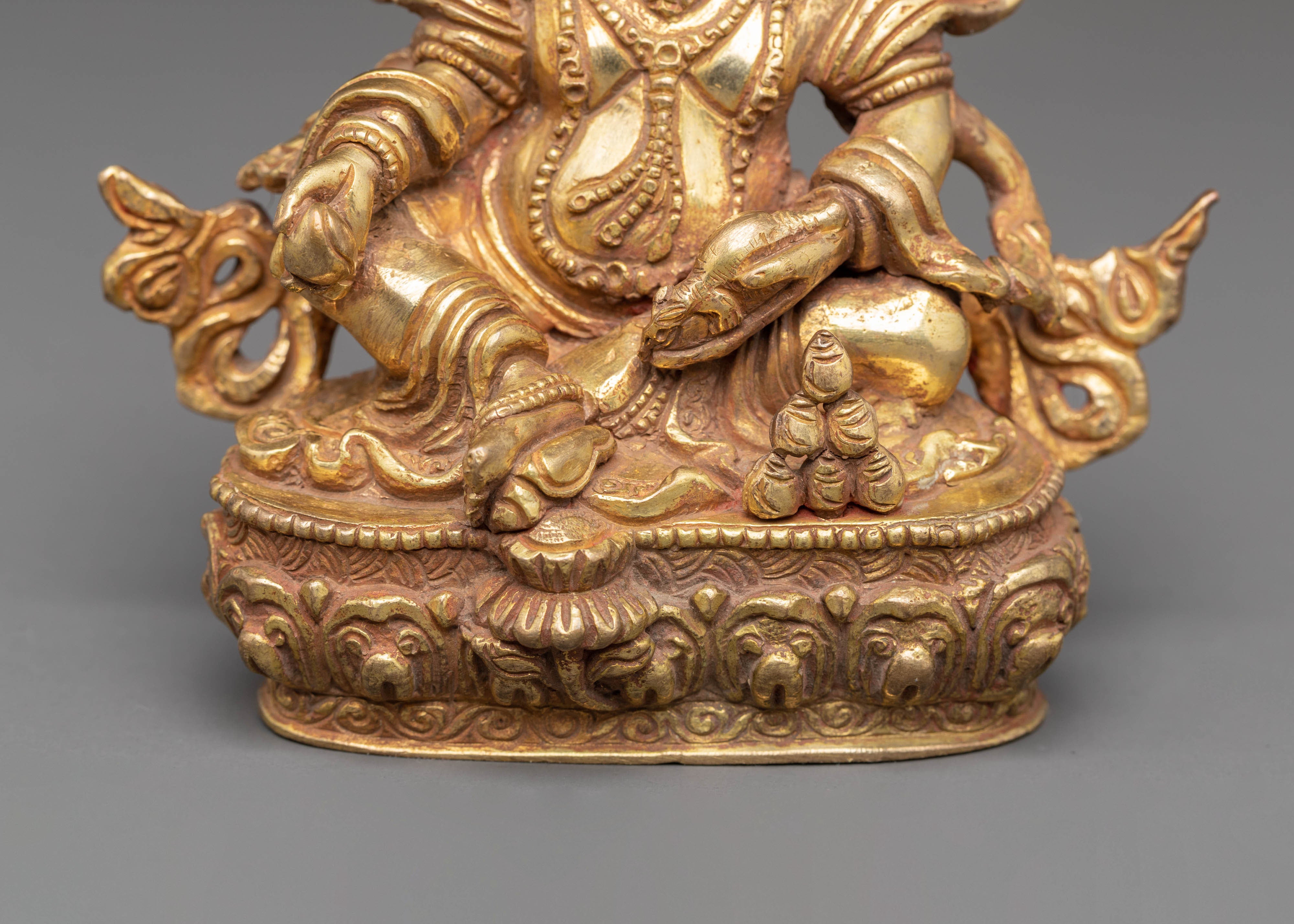 Handcrafted Copper Statue of Dzambhala | Embodiment of Wealth and Prosperity