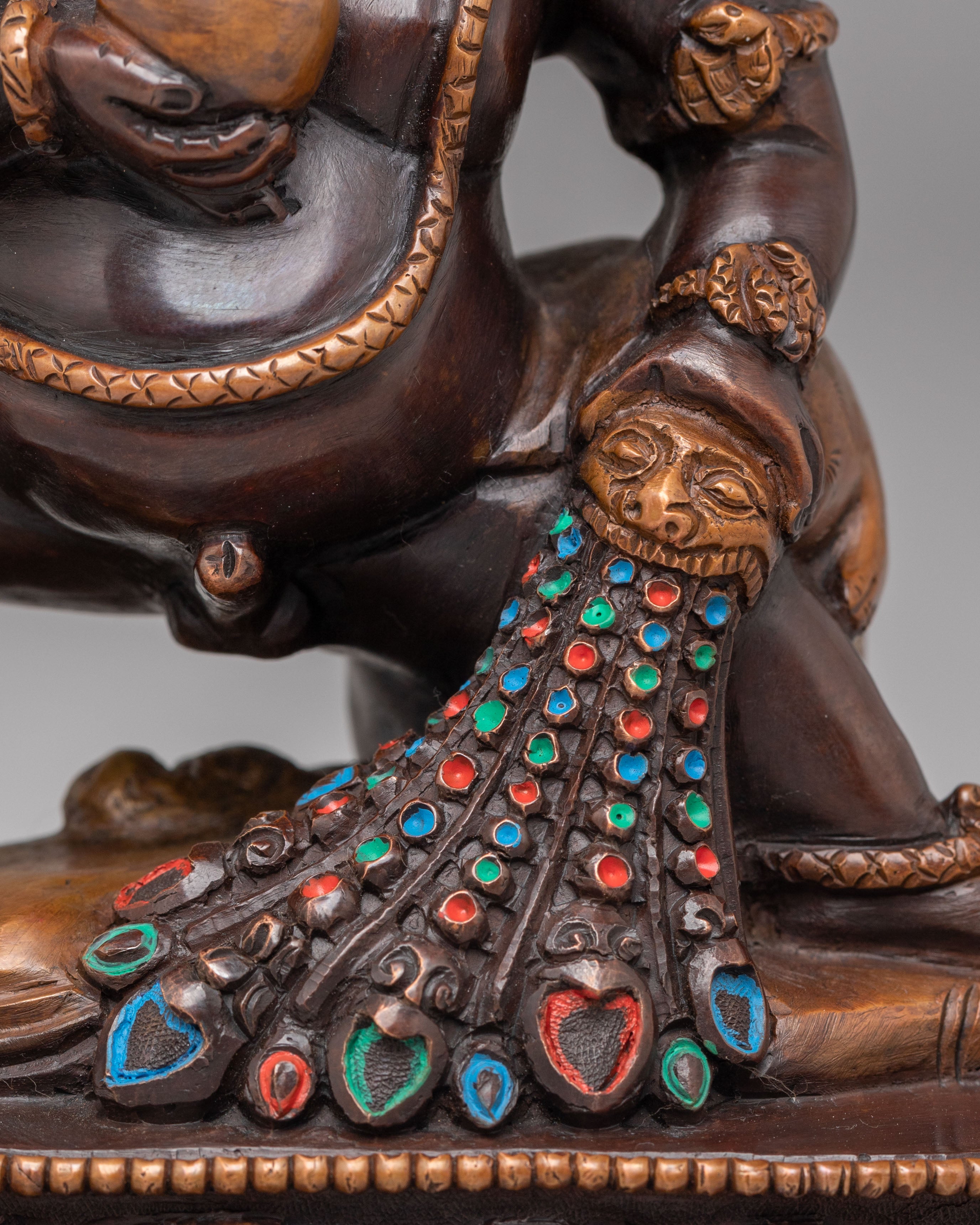 Himalayan Black Dzambhala Statue | Buddhist Wealth Deity