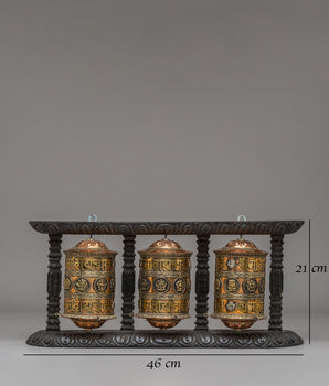 Handmade Mantra Prayer Wheel | Meditation Tool for Inner Peace