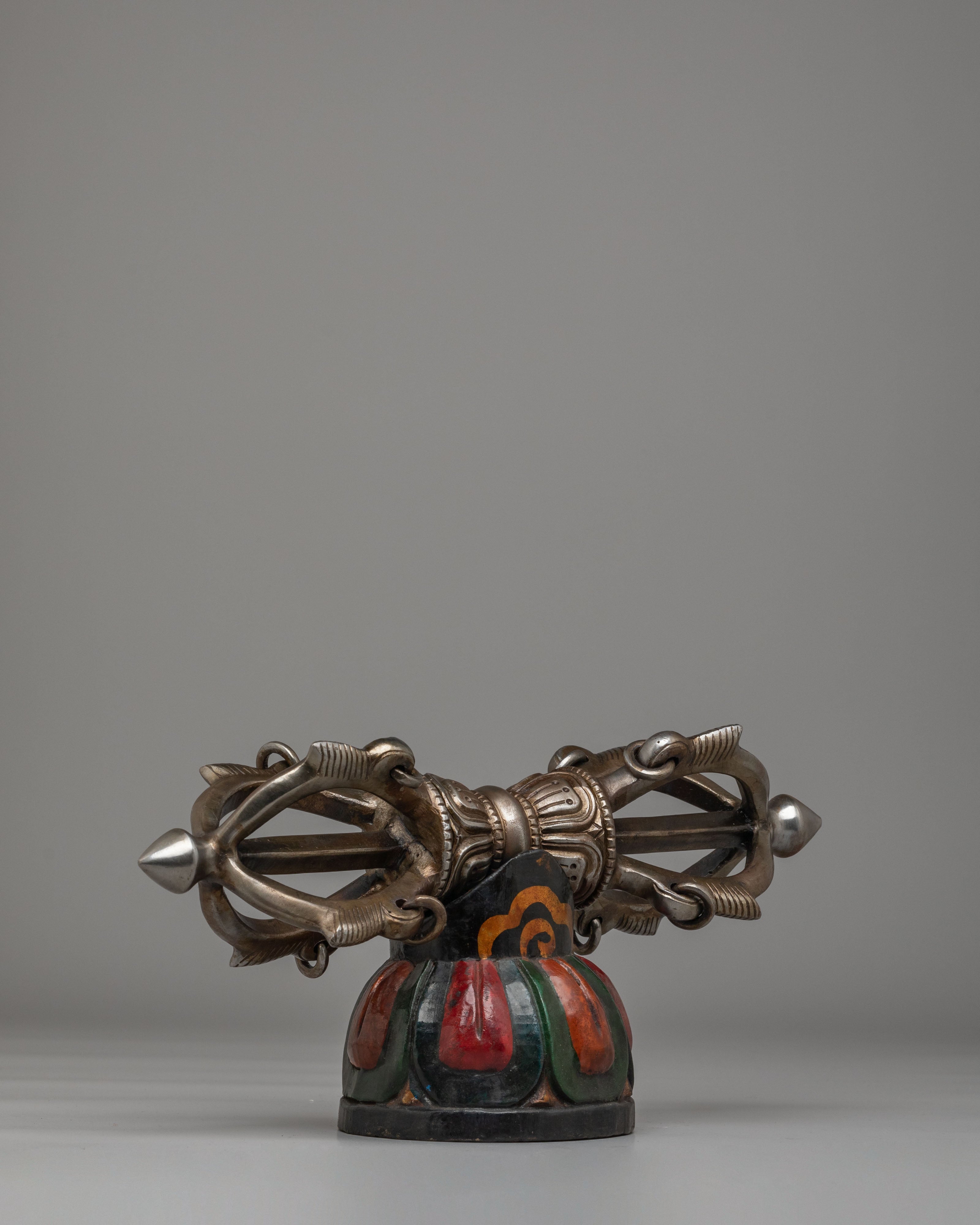 Buddhist Altar Vajra | Handcrafted Wooden Dorje