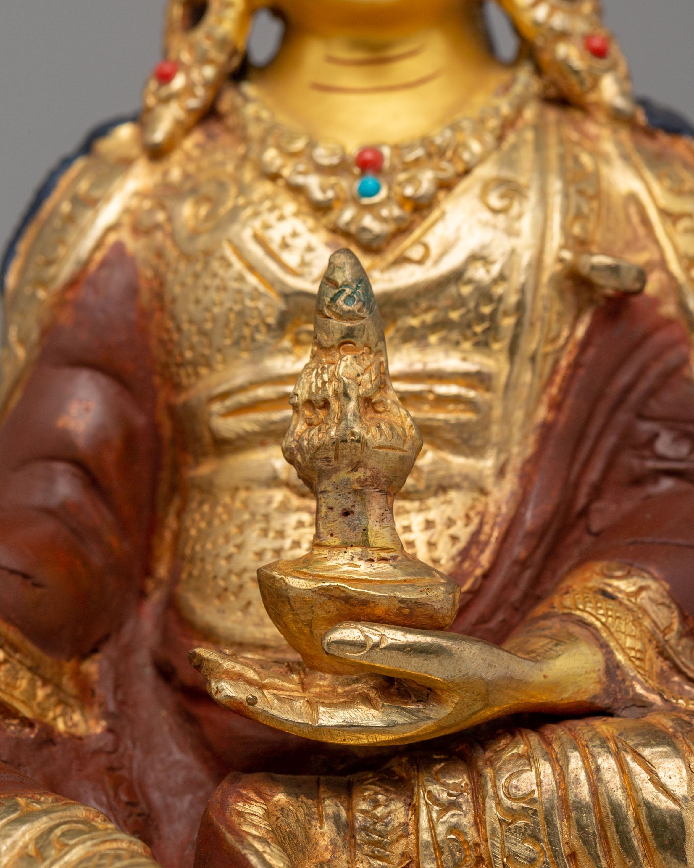 Vajrayana Guru Rinpoche Statue | Himalayan Buddhist Decor