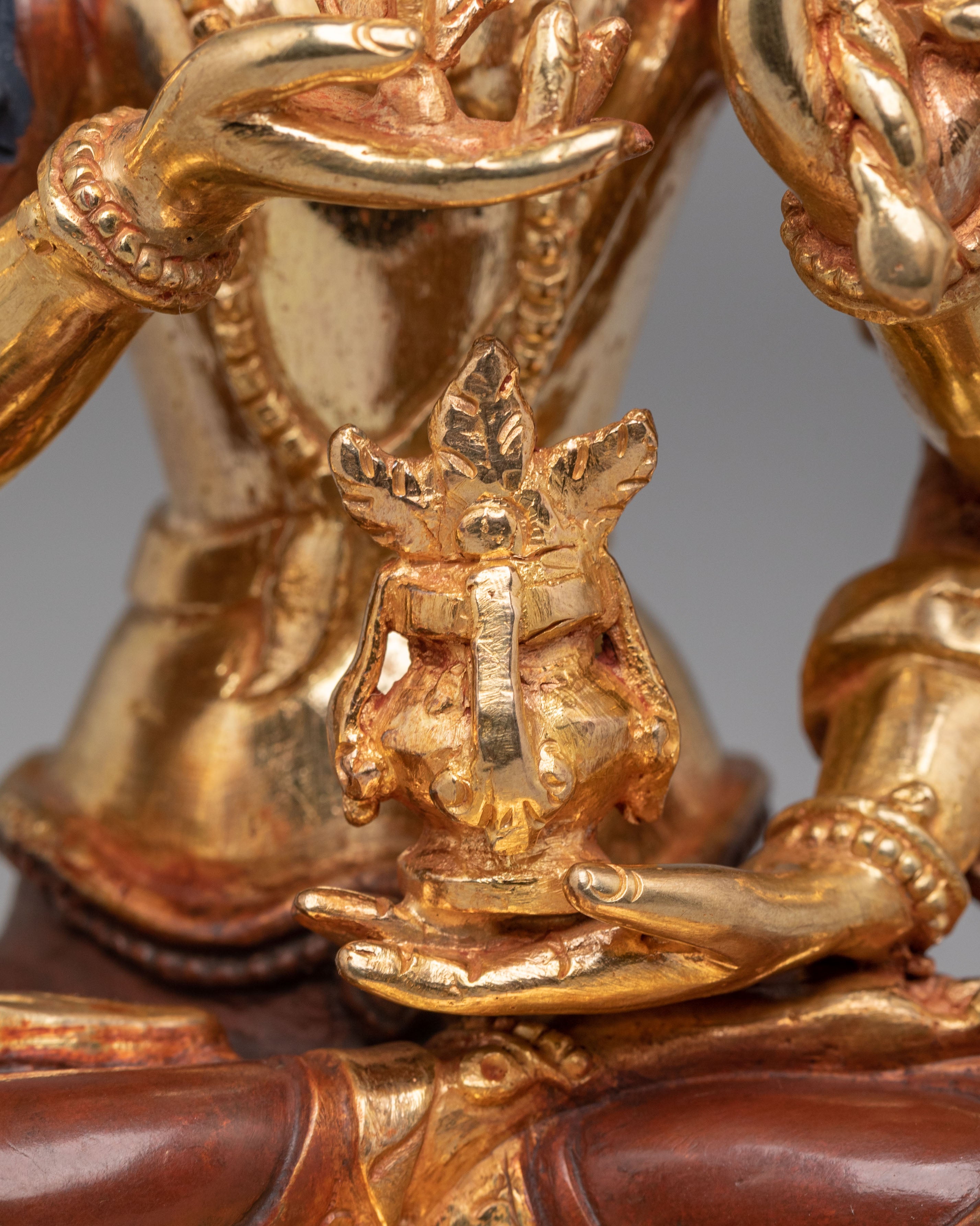 Tibetan Namgyalma Statue | 24K Gold Plated Tibetan Buddhist Sculpture