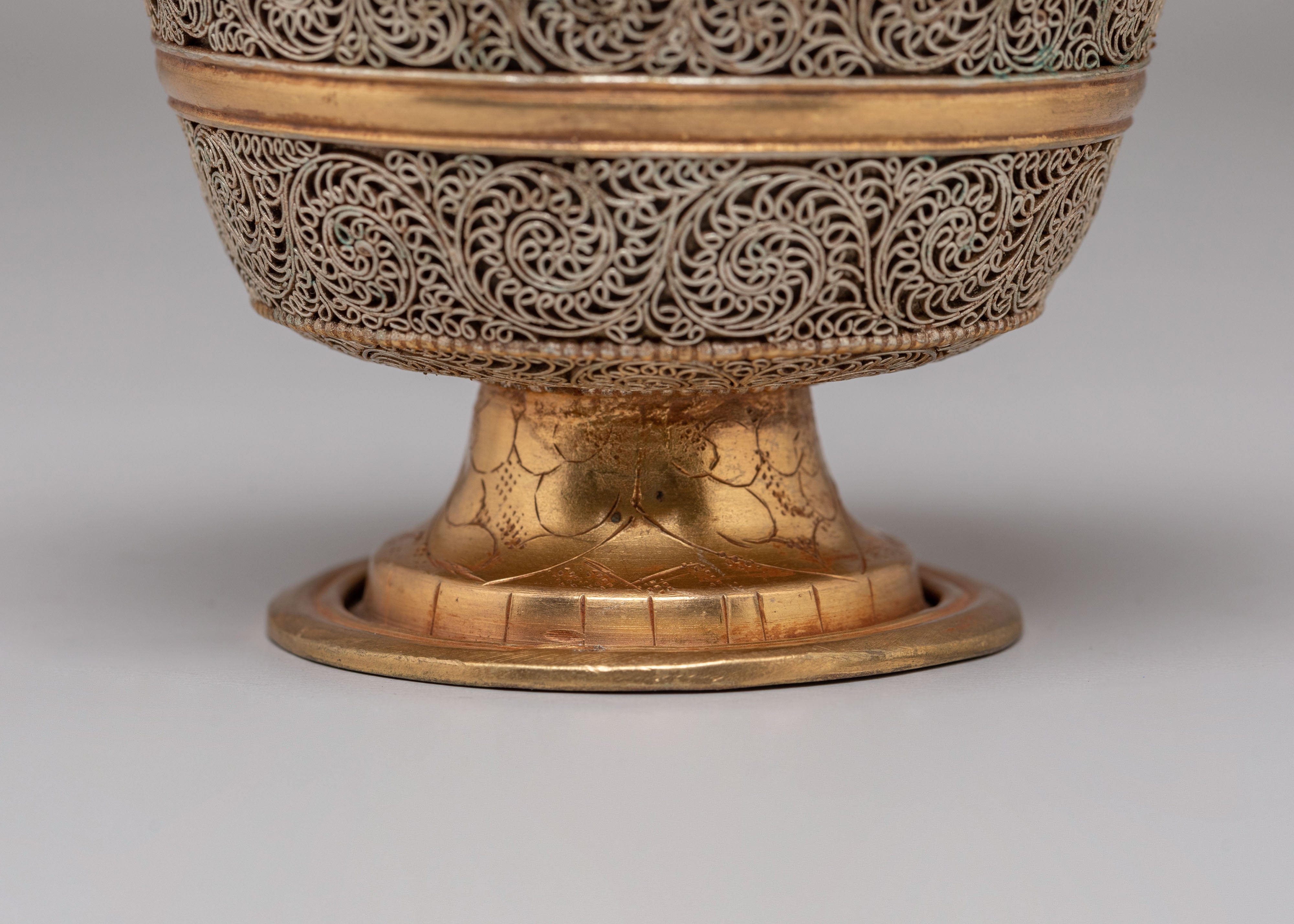 Ceremonial Offering Bowl Set | Tibetan Altar Bowls