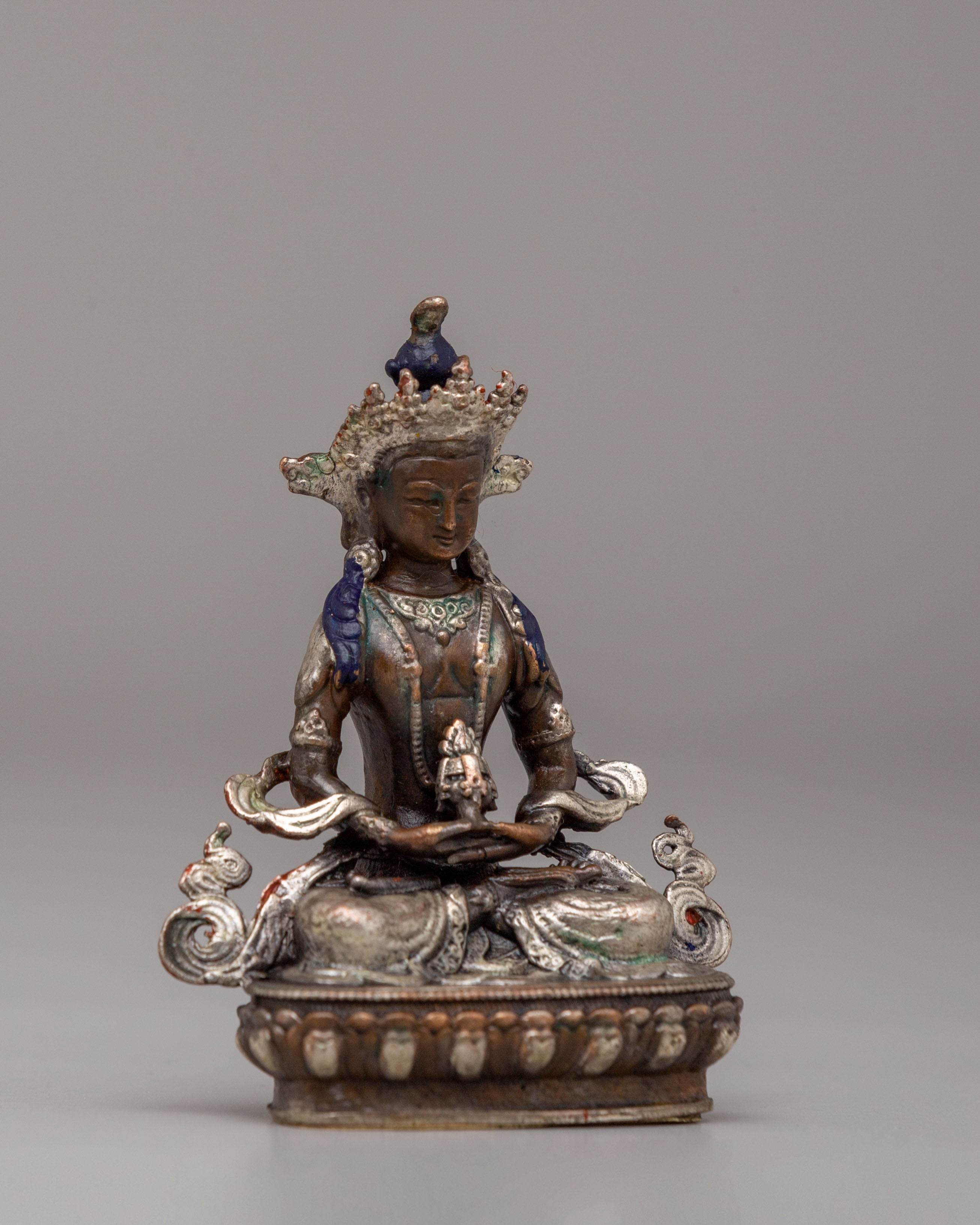 Himalayan Amitayus Altar Statue | Meditation & Spiritual Growth
