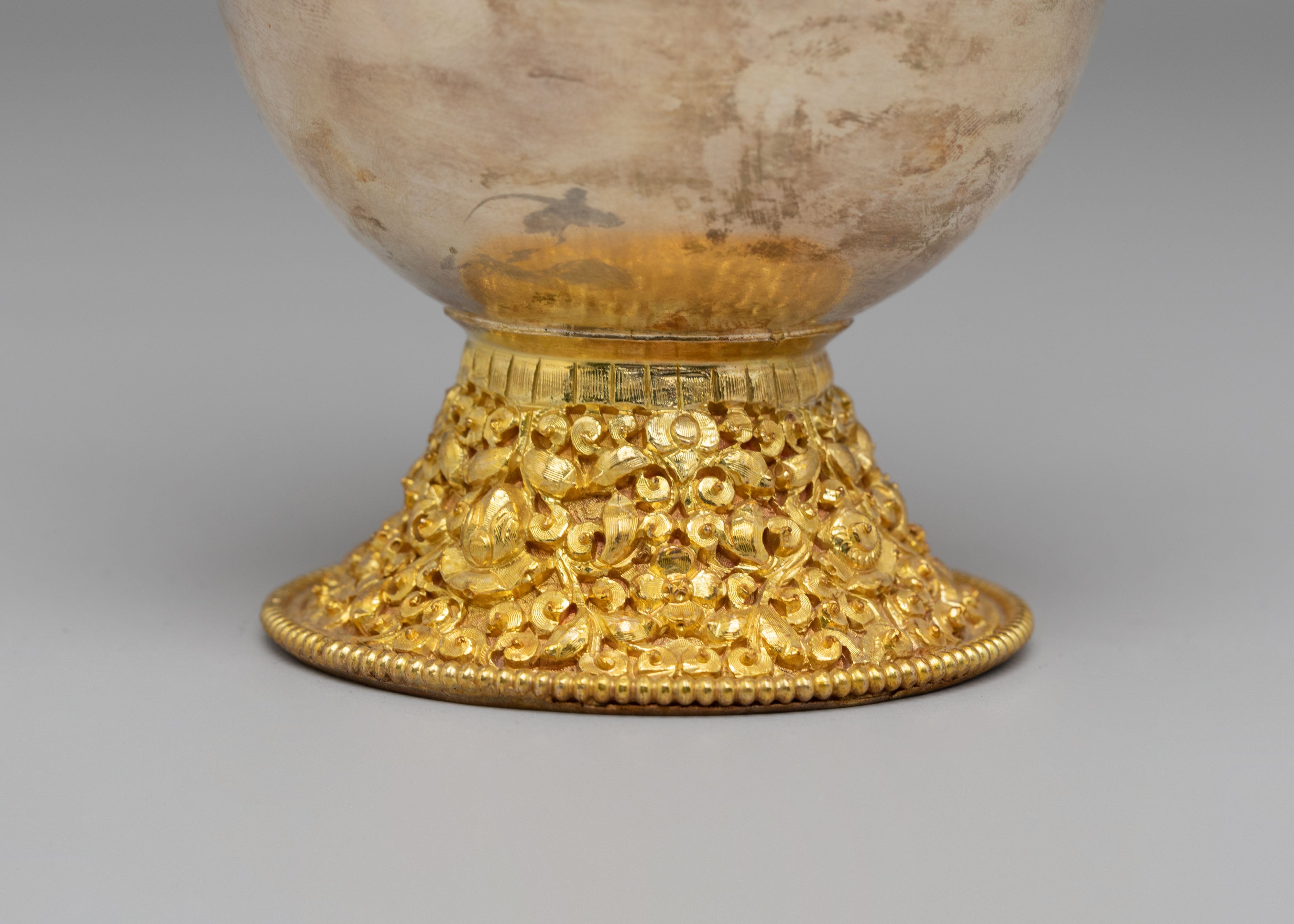 Spiritual Handcrafted Ritual Bhumba | Himalayan Altar Offering Pot