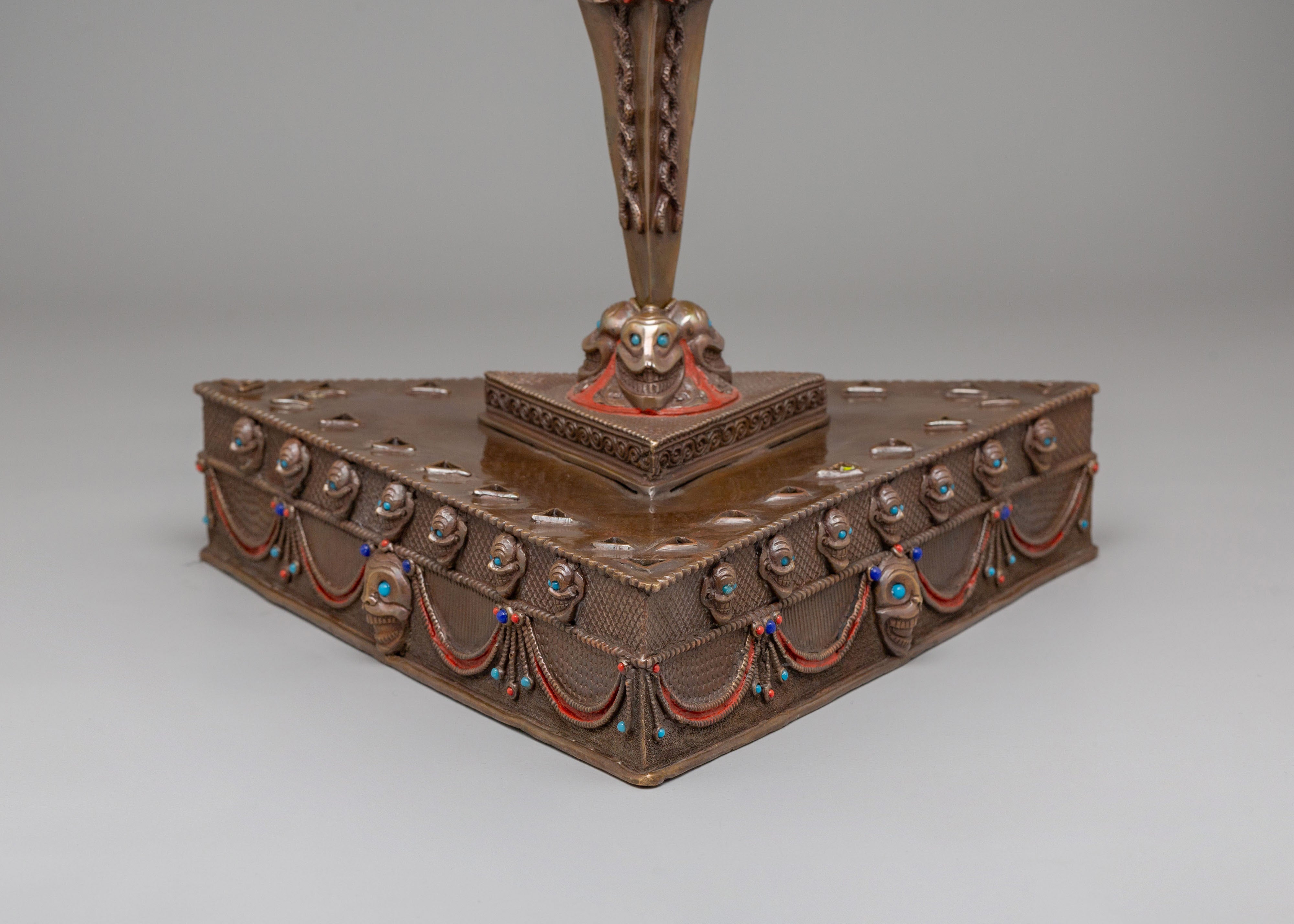 Ceremonial Phurba Set for Rituals | Tibetan Buddhist Knife Set