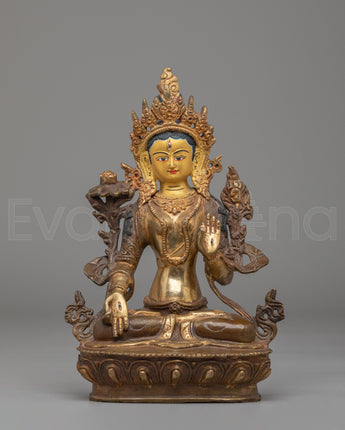 Traditional Spiritual White Tara Sculpture