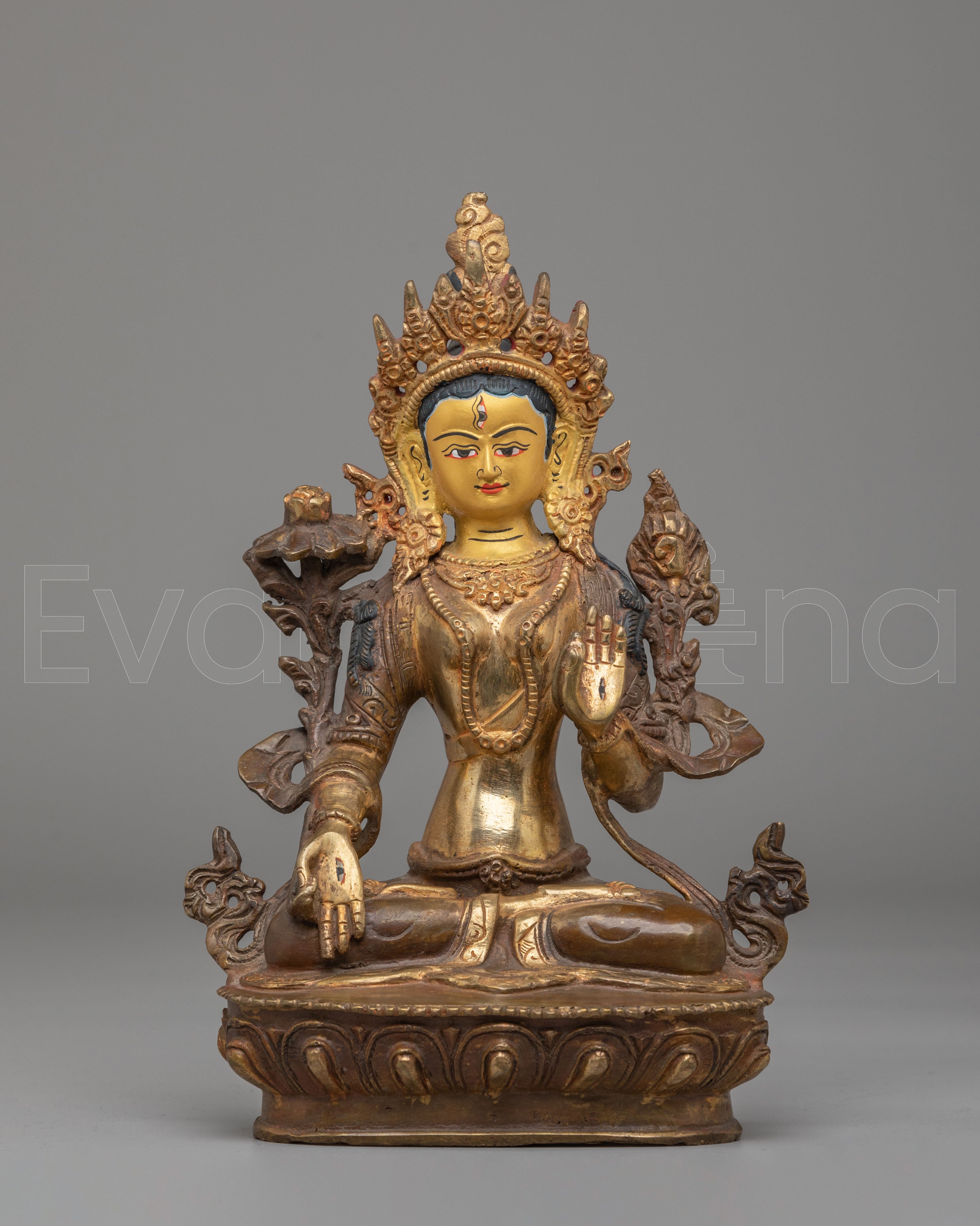 Traditional Spiritual White Tara Sculpture