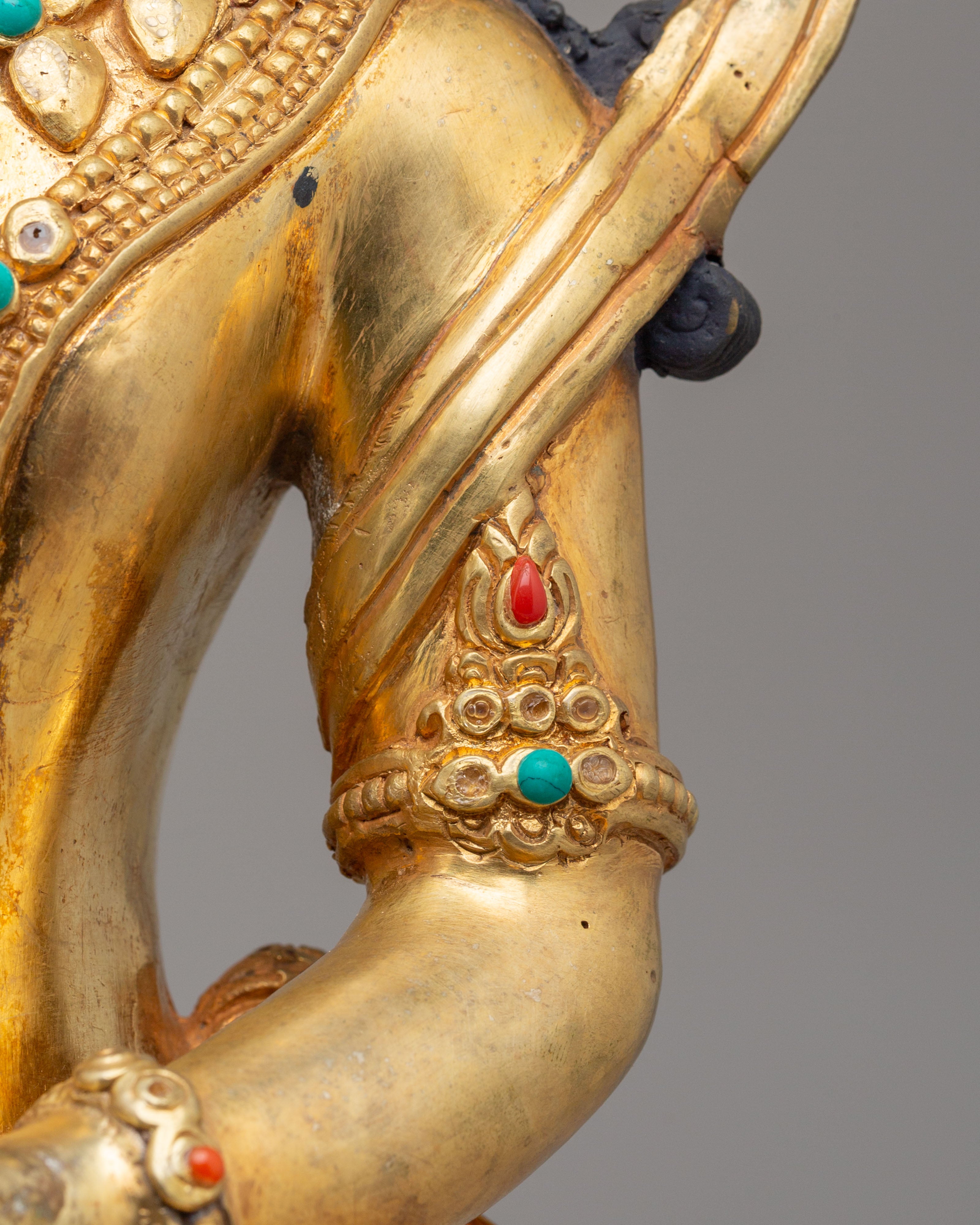Crowned Shakyamuni Buddha Peaceful Statue | Serene Presence for Your Sacred Space