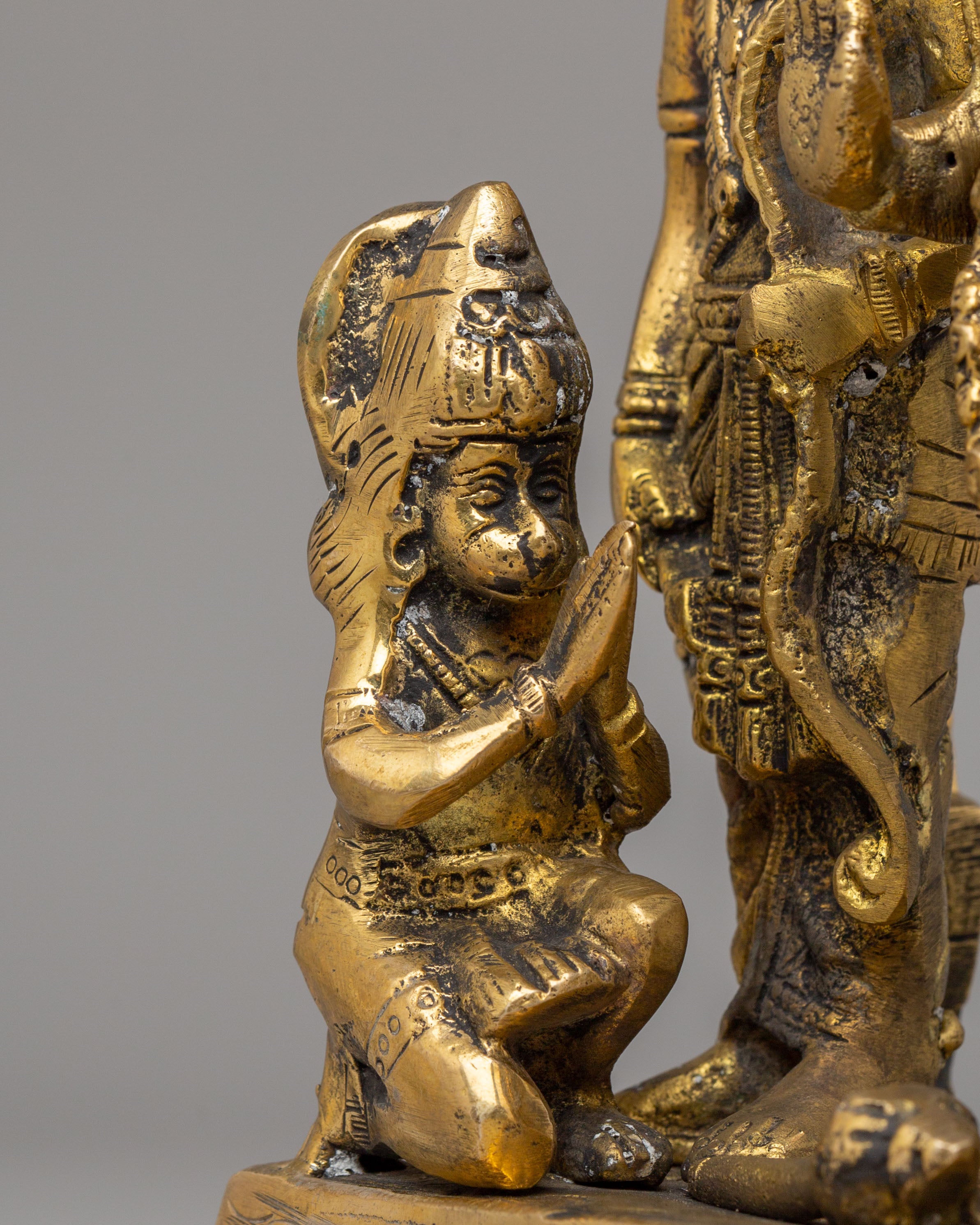 Handmade Divine Ram Darbar Sculpture | Brass Statue for Spiritual Home Decor
