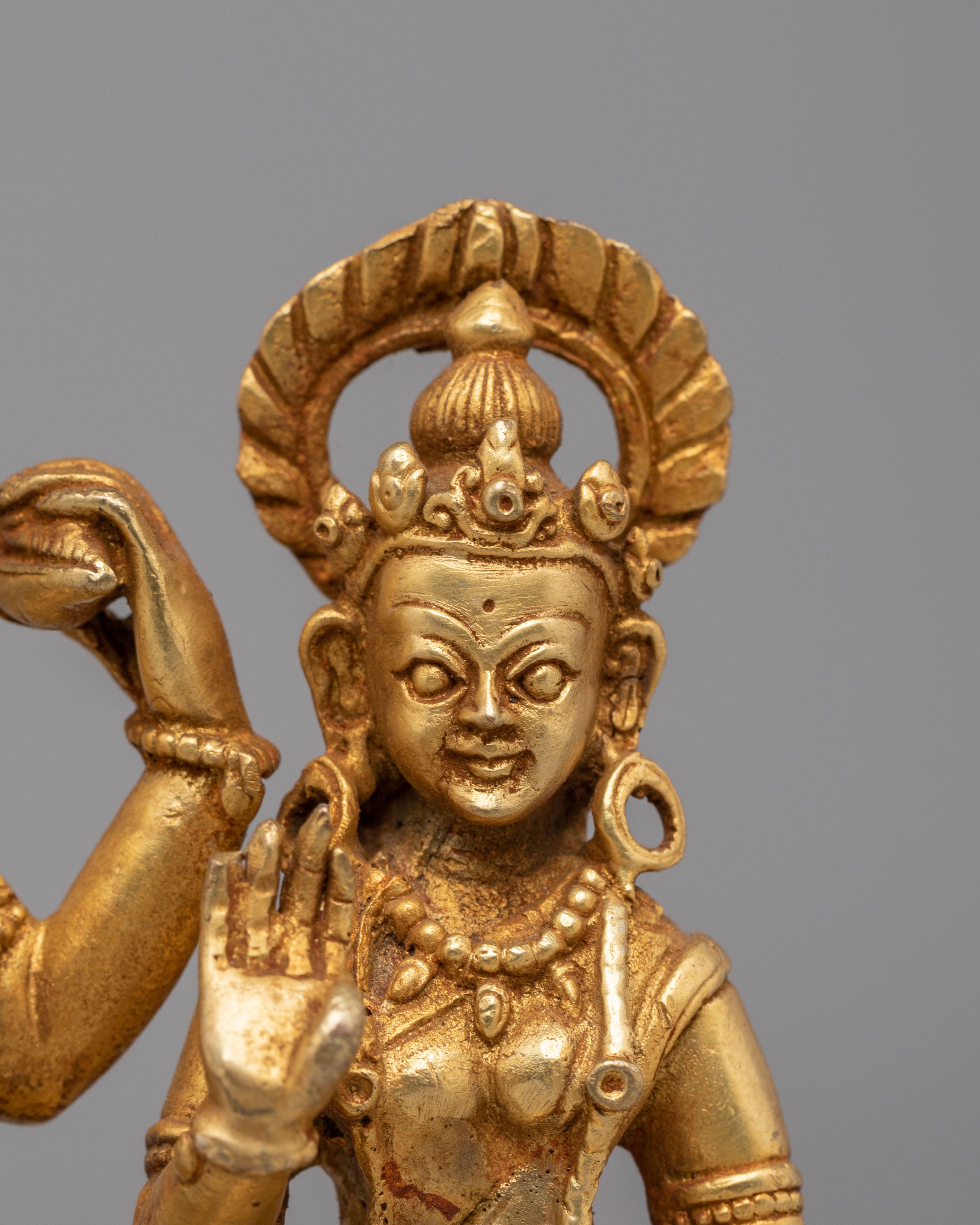Lord Vishnu with Lakshmi Statue | Hindu Deity Figurine