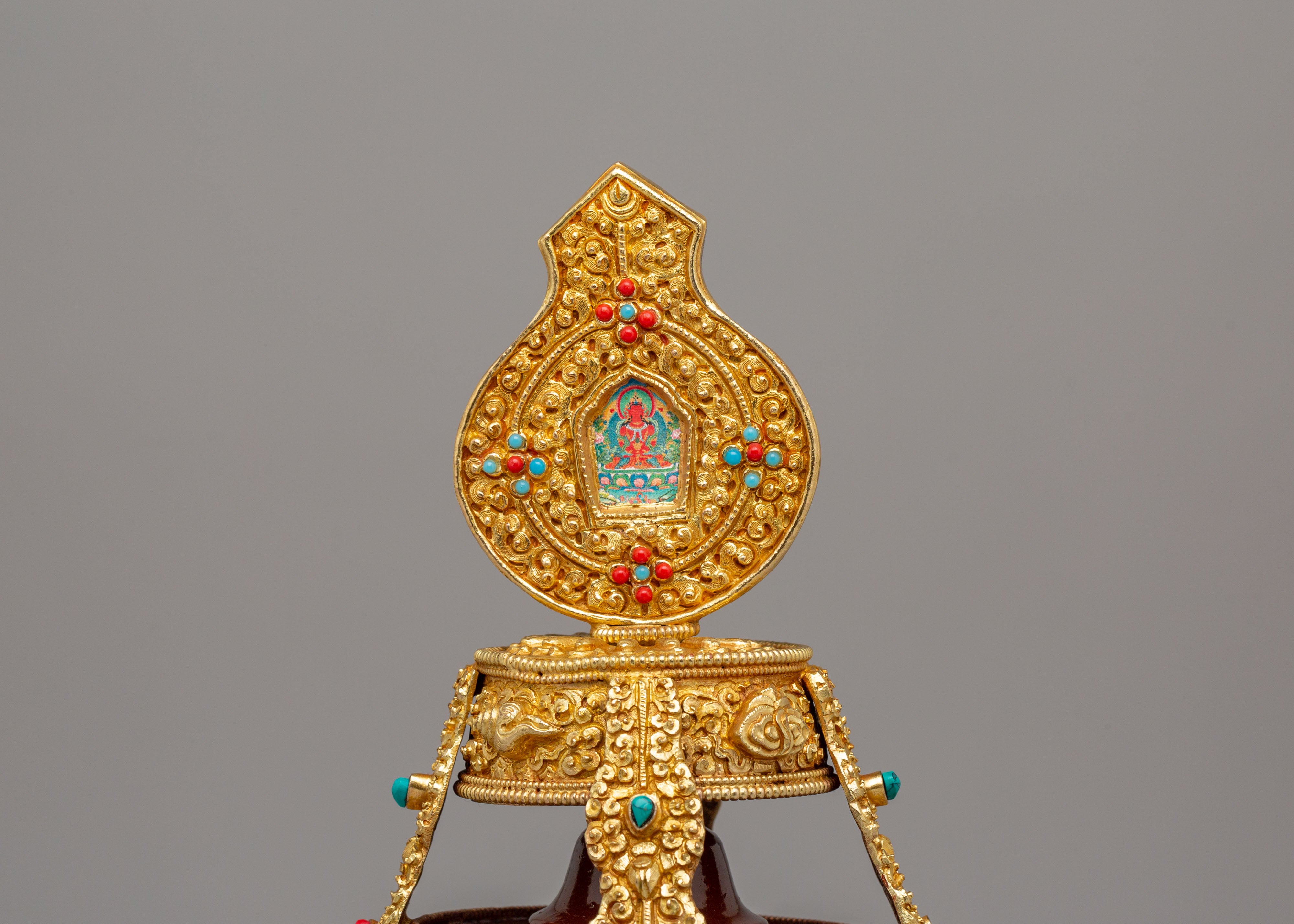 Sacred Long Life Vase for Ritual | Handcrafted Tibetan Ritual Vase