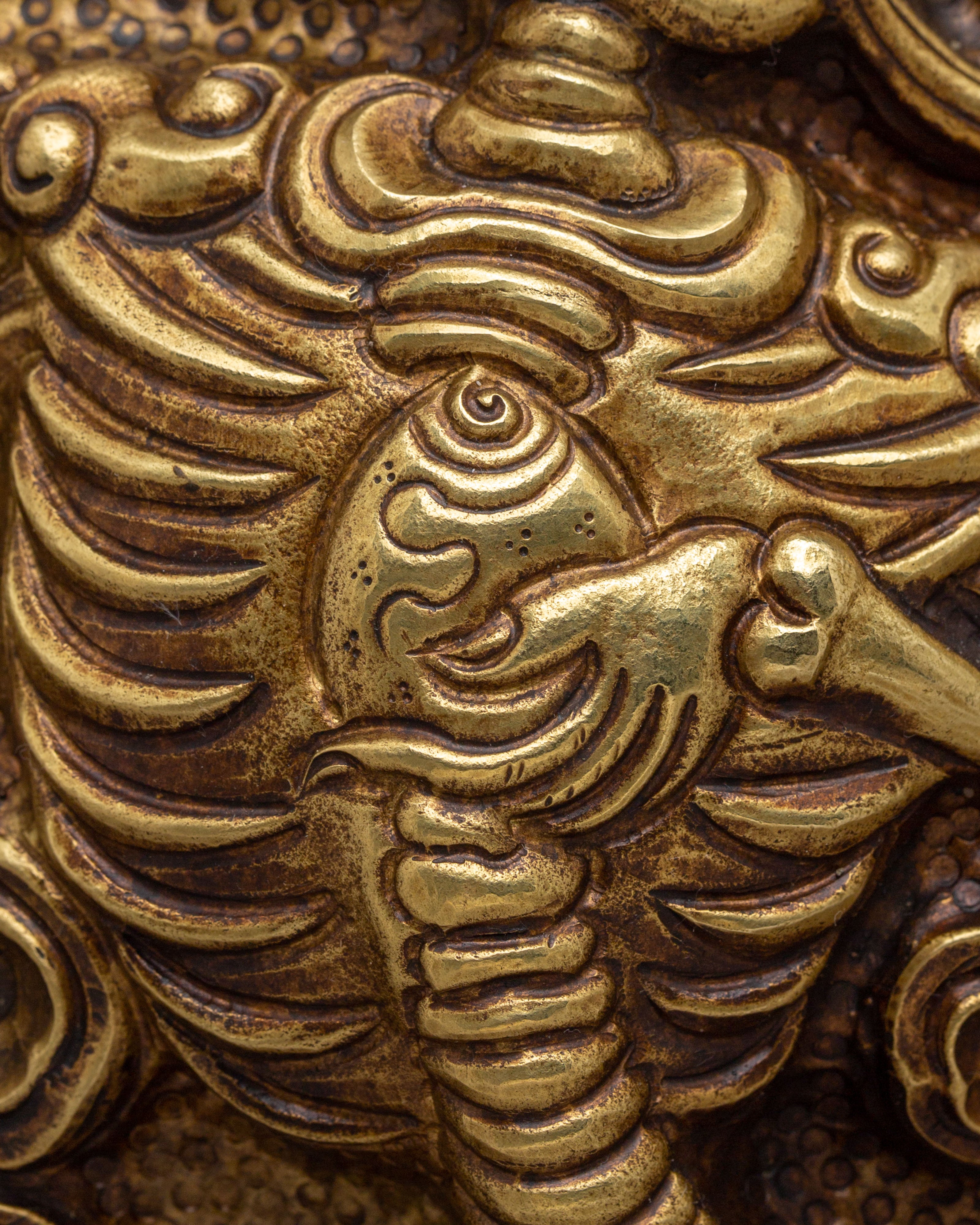Buddhist Citipati Wall Hanging | Handcrafted Tibetan Skull Deity Art