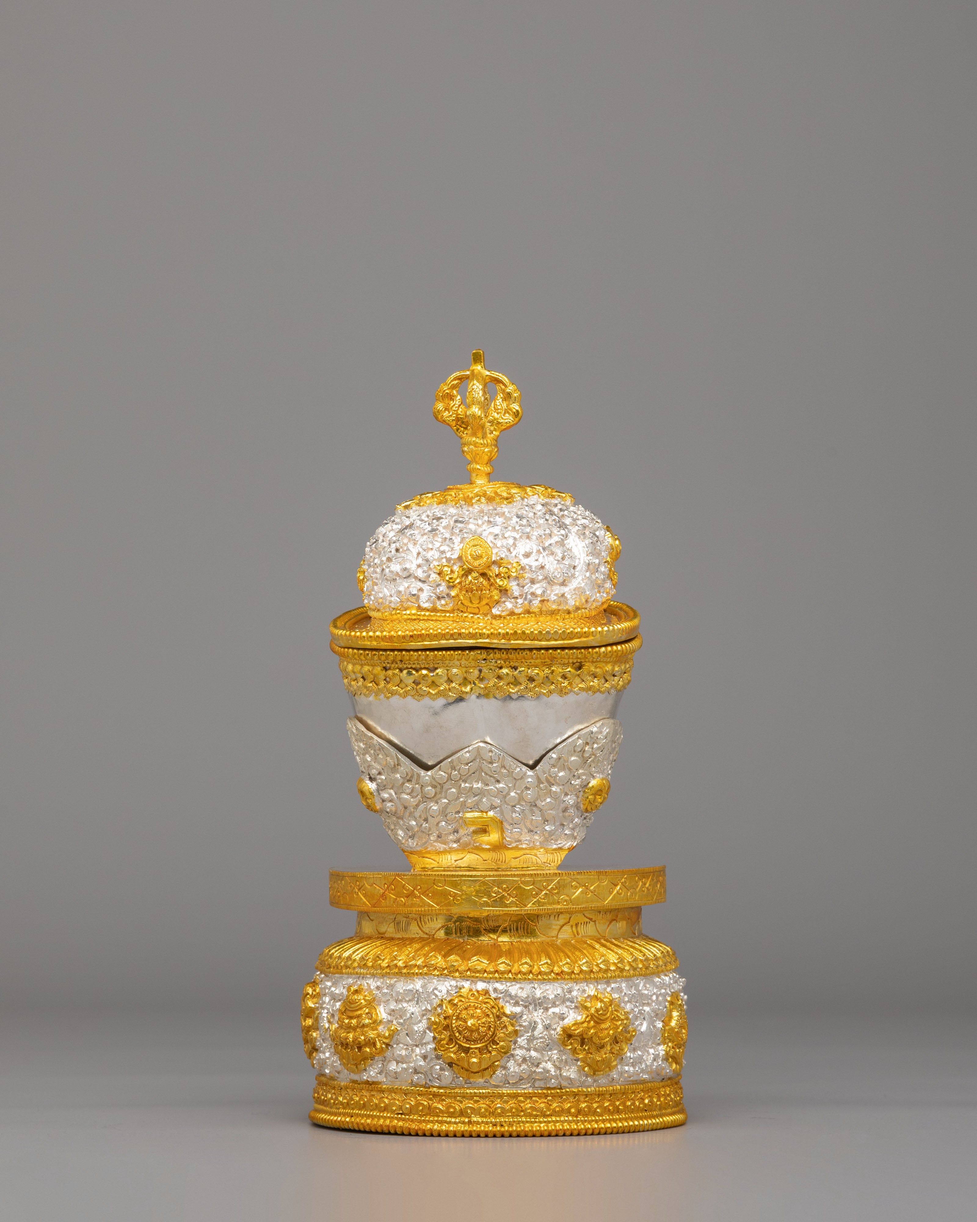Buddhist Kapala Offering Bowl | Sacred Tibetan Ritual Vessel