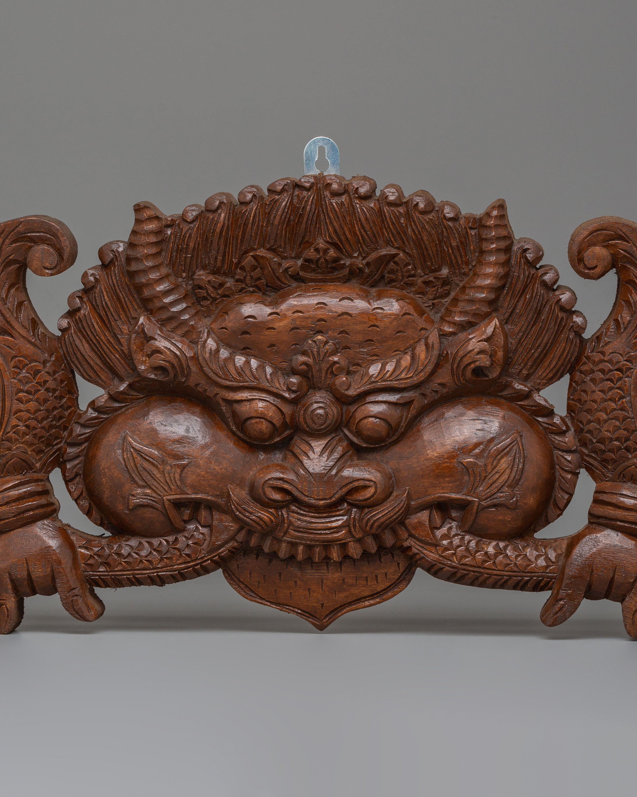 Traditional Kritimukha Wall Hanging | Handcrafted Wooden Design