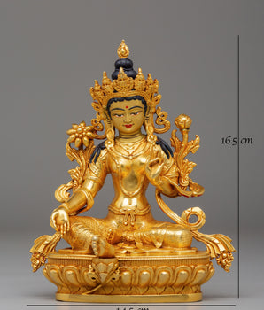 Green Tara Statue | The Female Bodhisattva