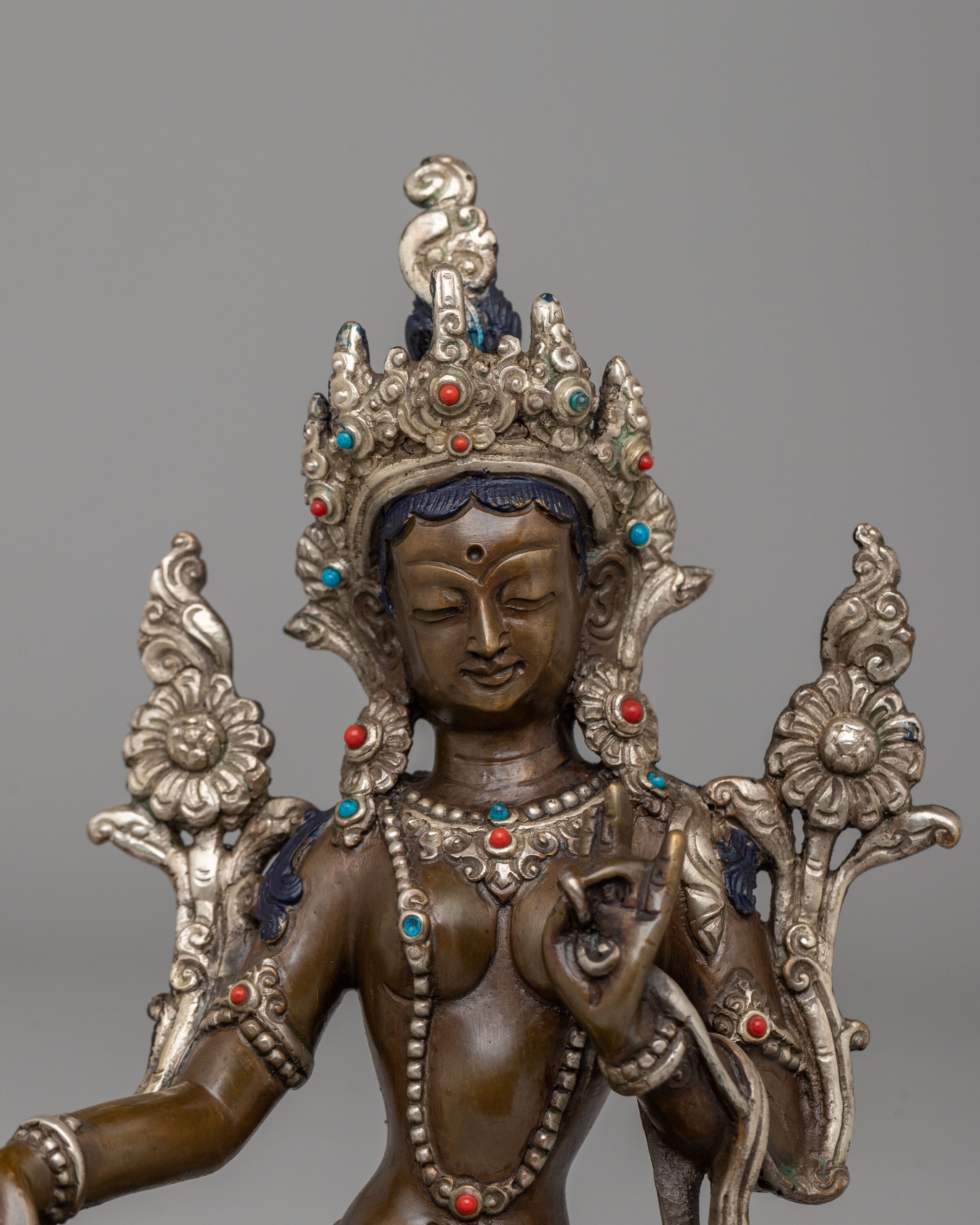 Shyama Tara Copper Statue | Symbol of Divine Feminine Grace