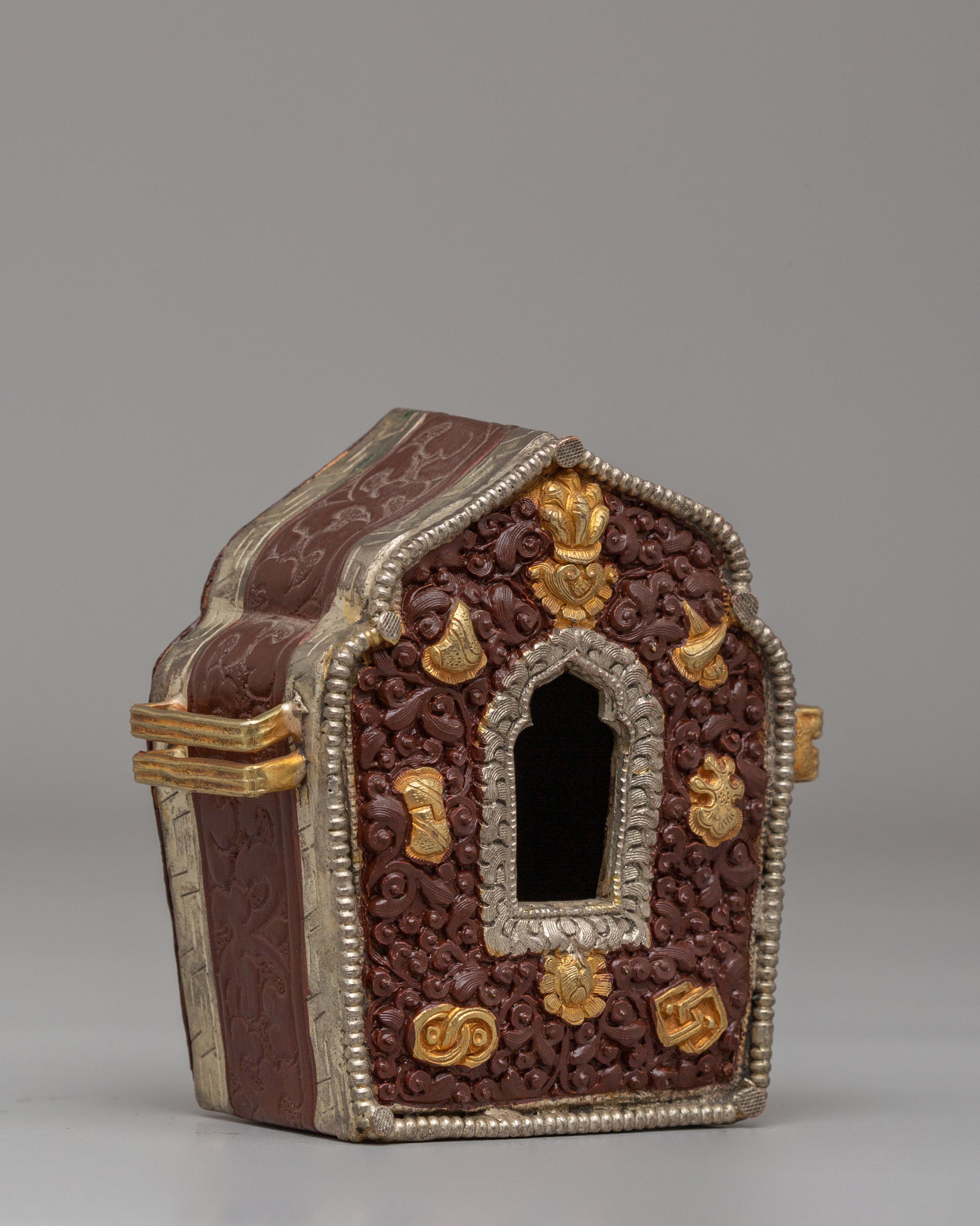 Tibetan Auspicious Symbol Ghau Box | Sacred Ghau Box for Spiritual Practice
