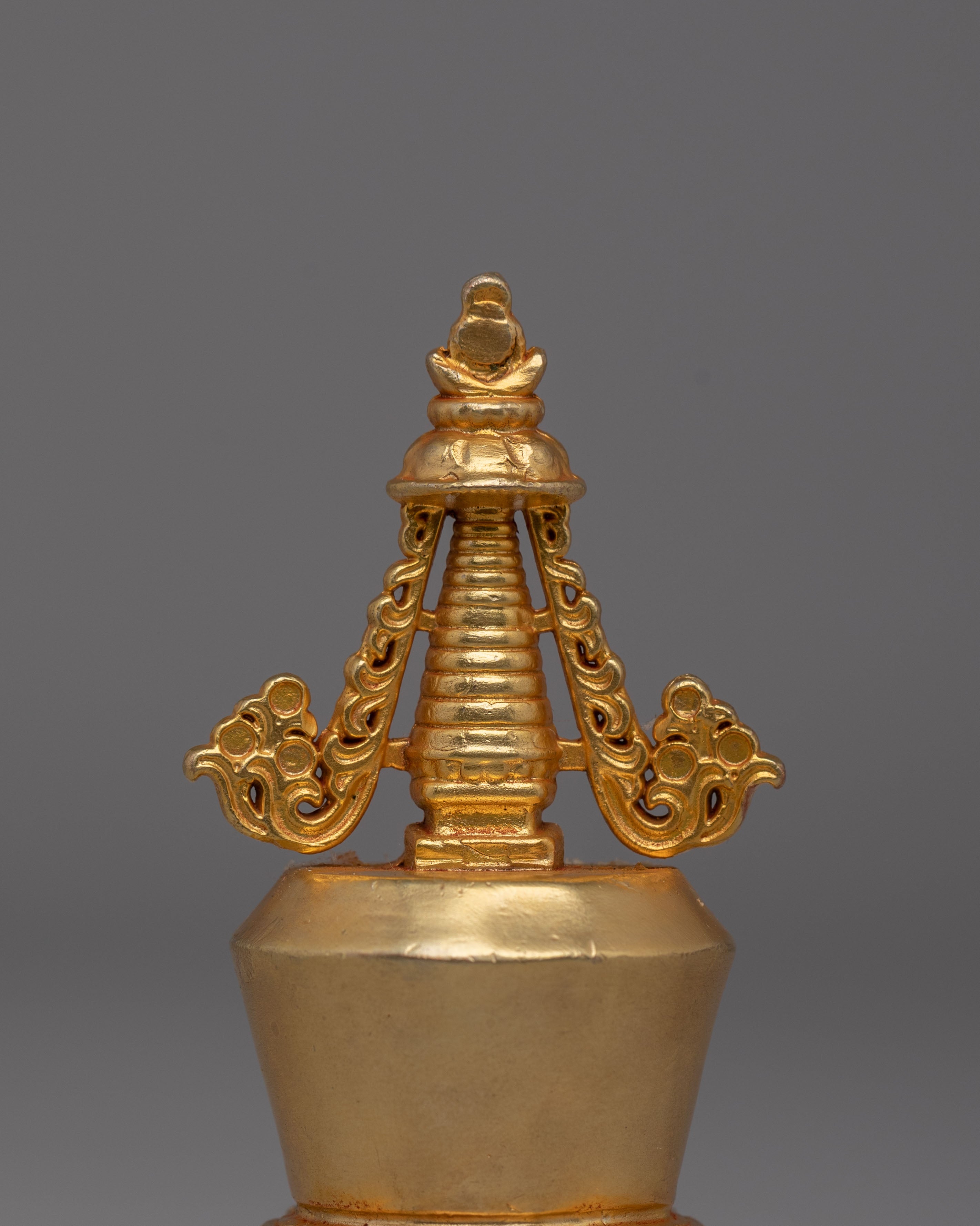 Handcrafted Descent from Heaven Stupa | Symbol of Enlightenment