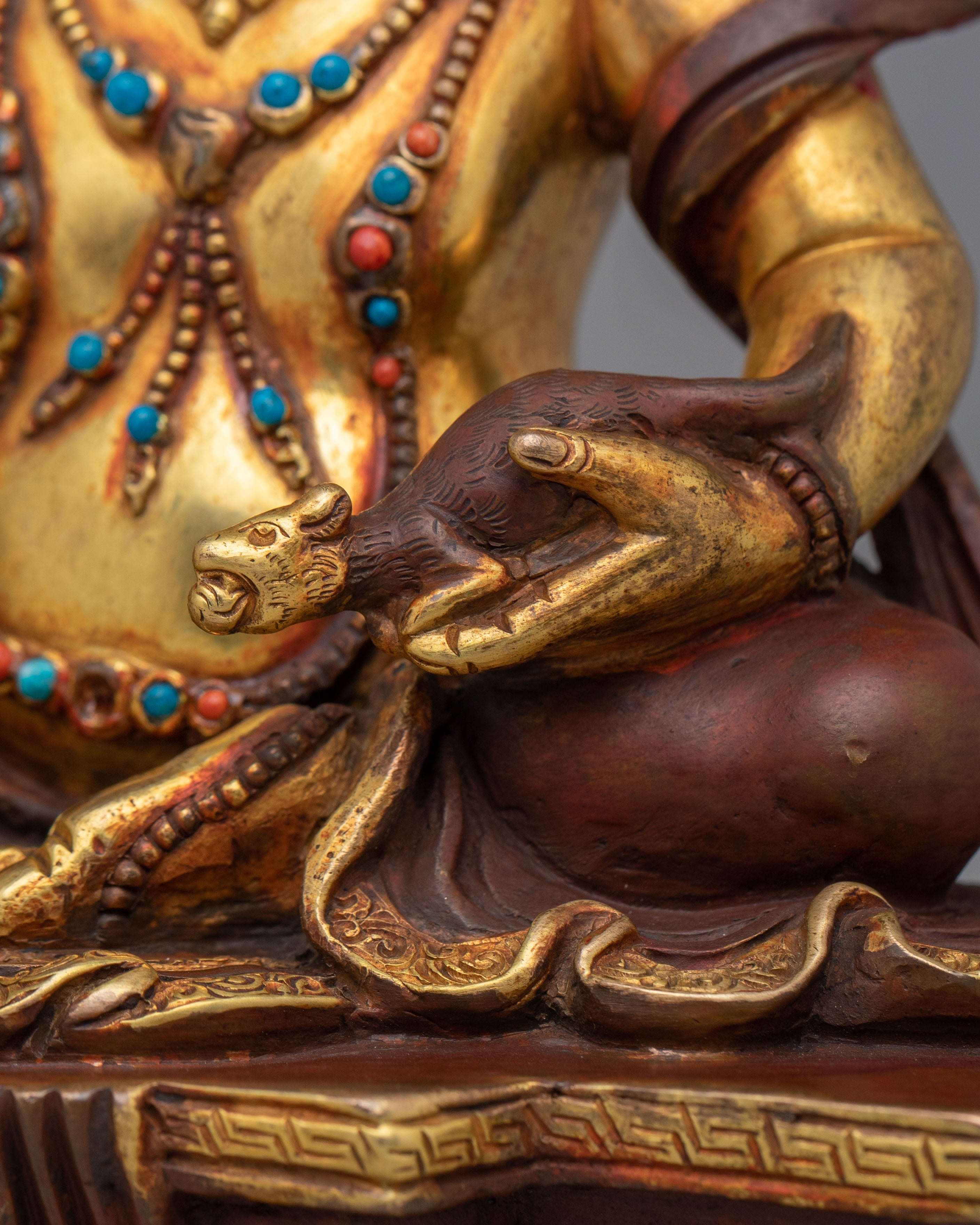 Traditional Sacred Dzambhala Statue | Tibetan Wealth Deity