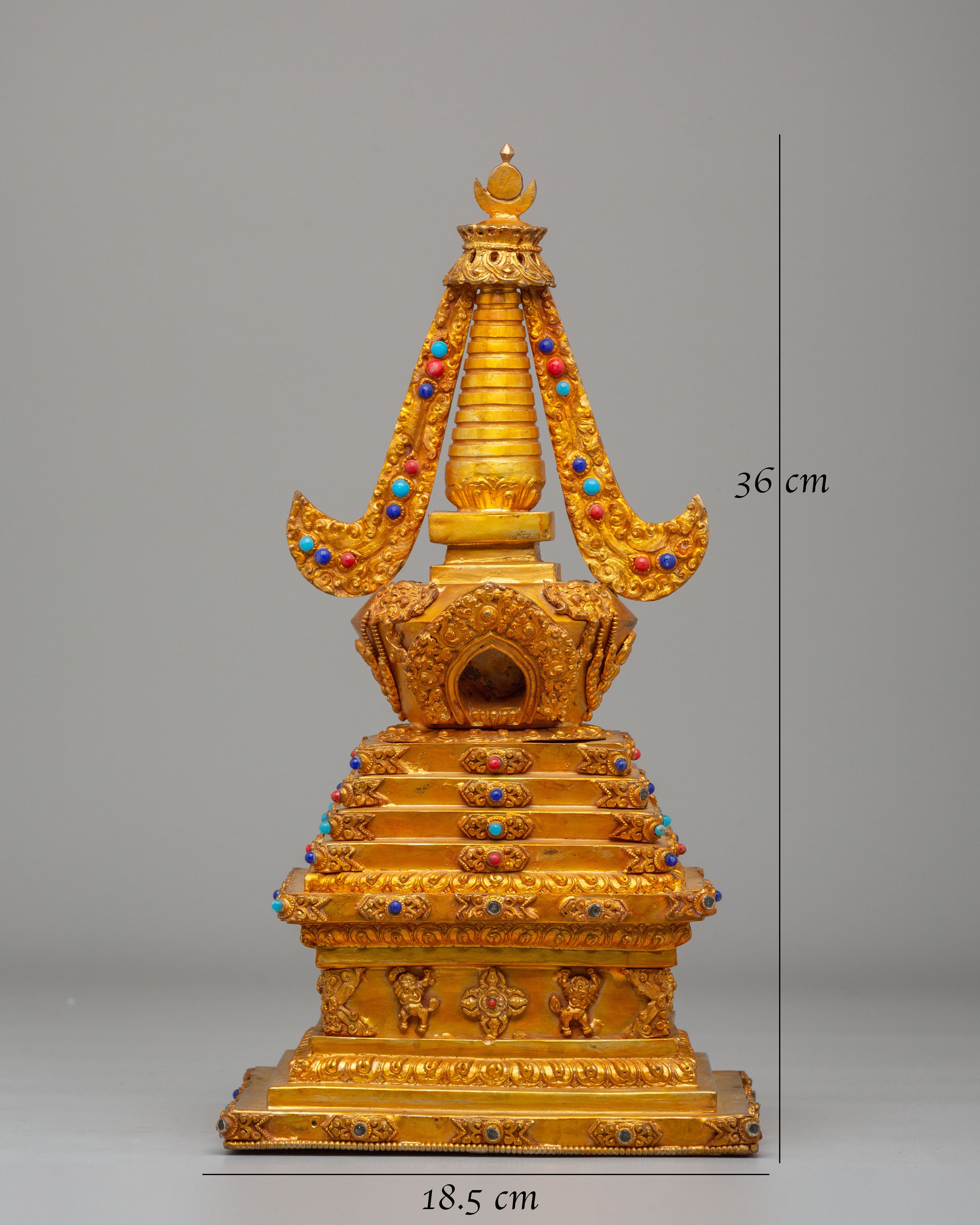 Spiritual Buddhist Enlightenment Stupa | Sacred Symbol of Awakening