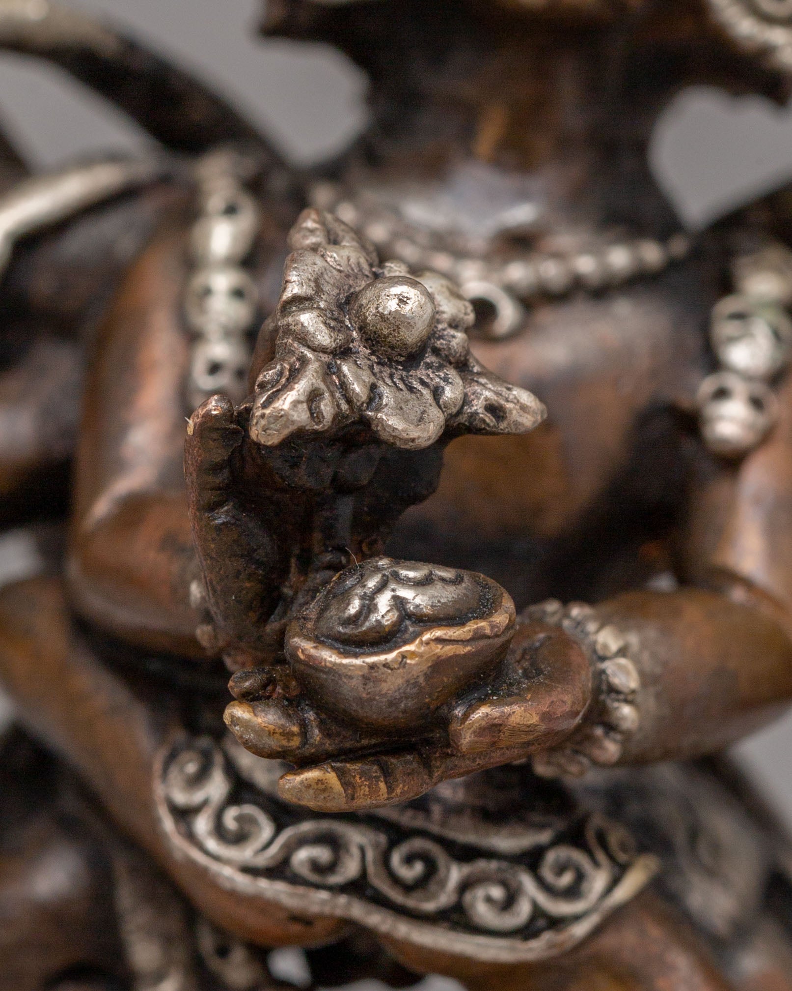 Machine Made Hayagriva with Consort Statue | Wrathful Deity Sculpture