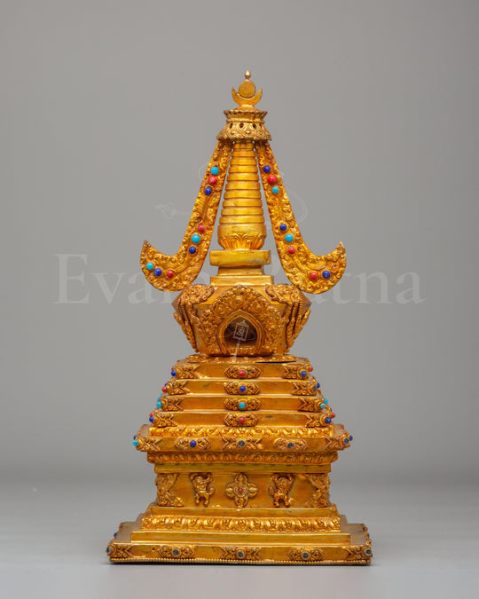 Spiritual Buddhist Enlightenment Stupa | Sacred Symbol of Awakening