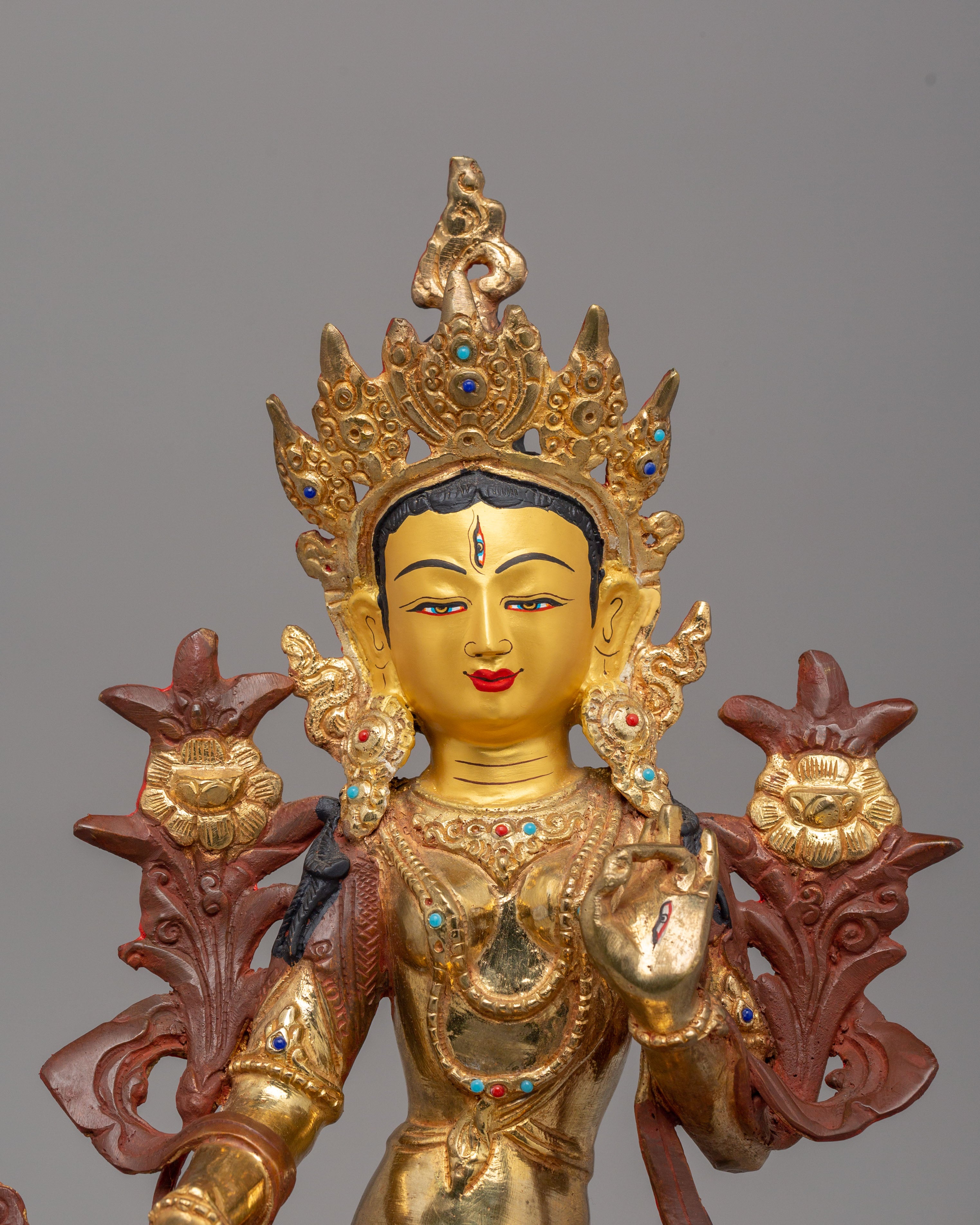 Himalayan Altar White Tara Statue | Goddess of Healing and Compassion