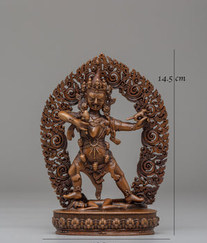 Handmade Three Nyingma Protectors | Rahula Dorje Legpa Ekajati Statue