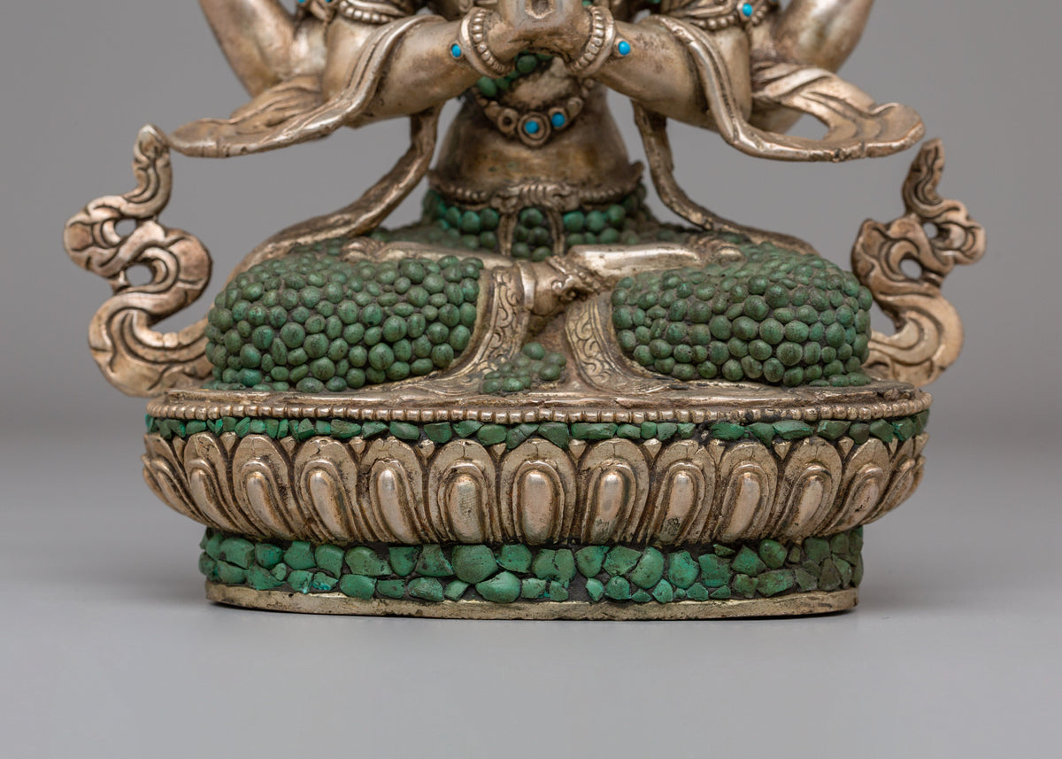 Handcrafted Chenrezig Buddhist Statue | The Bodhisattva of Compassion