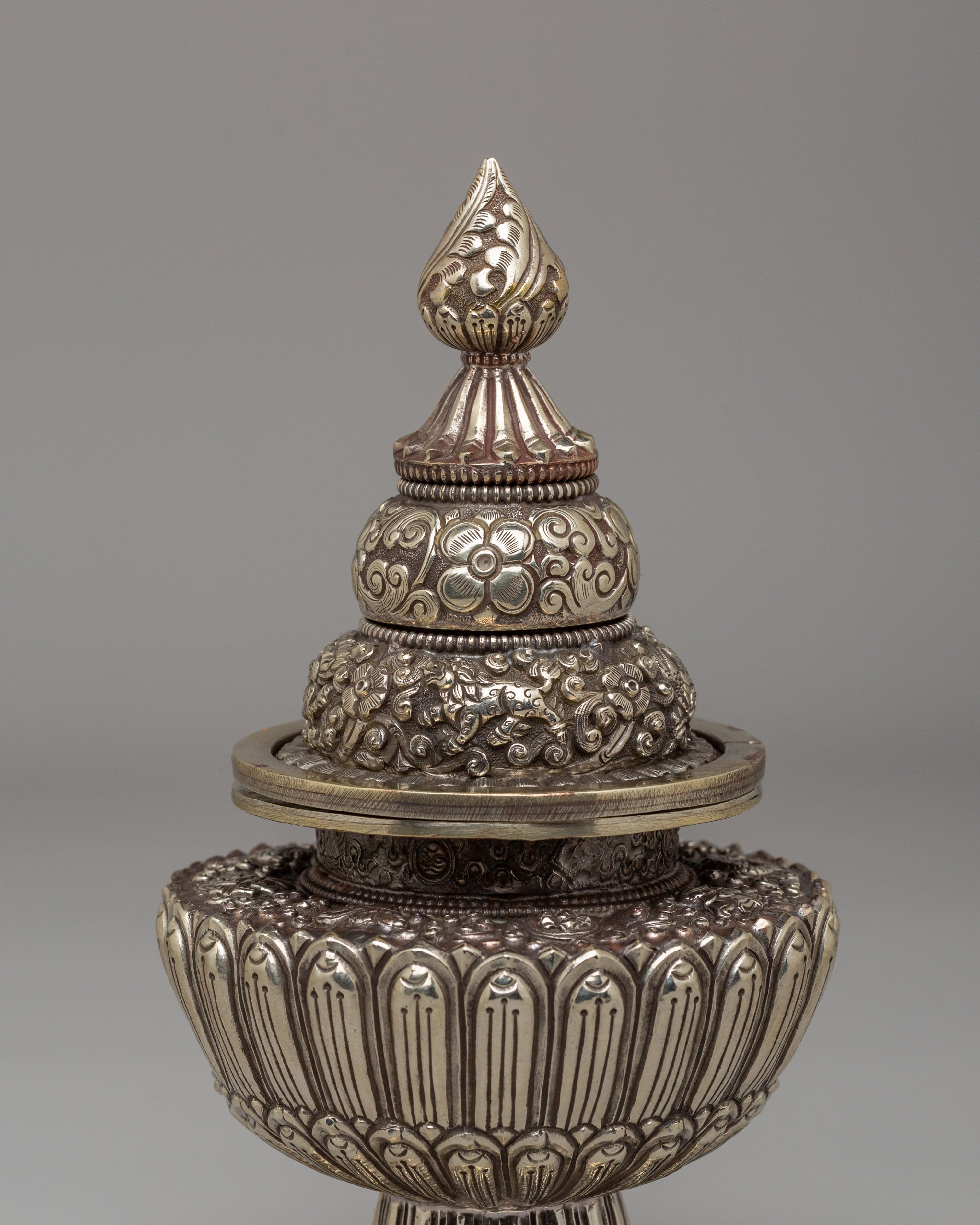 Sacred Buddhist Offering Rice Pot | Symbol of Prosperity