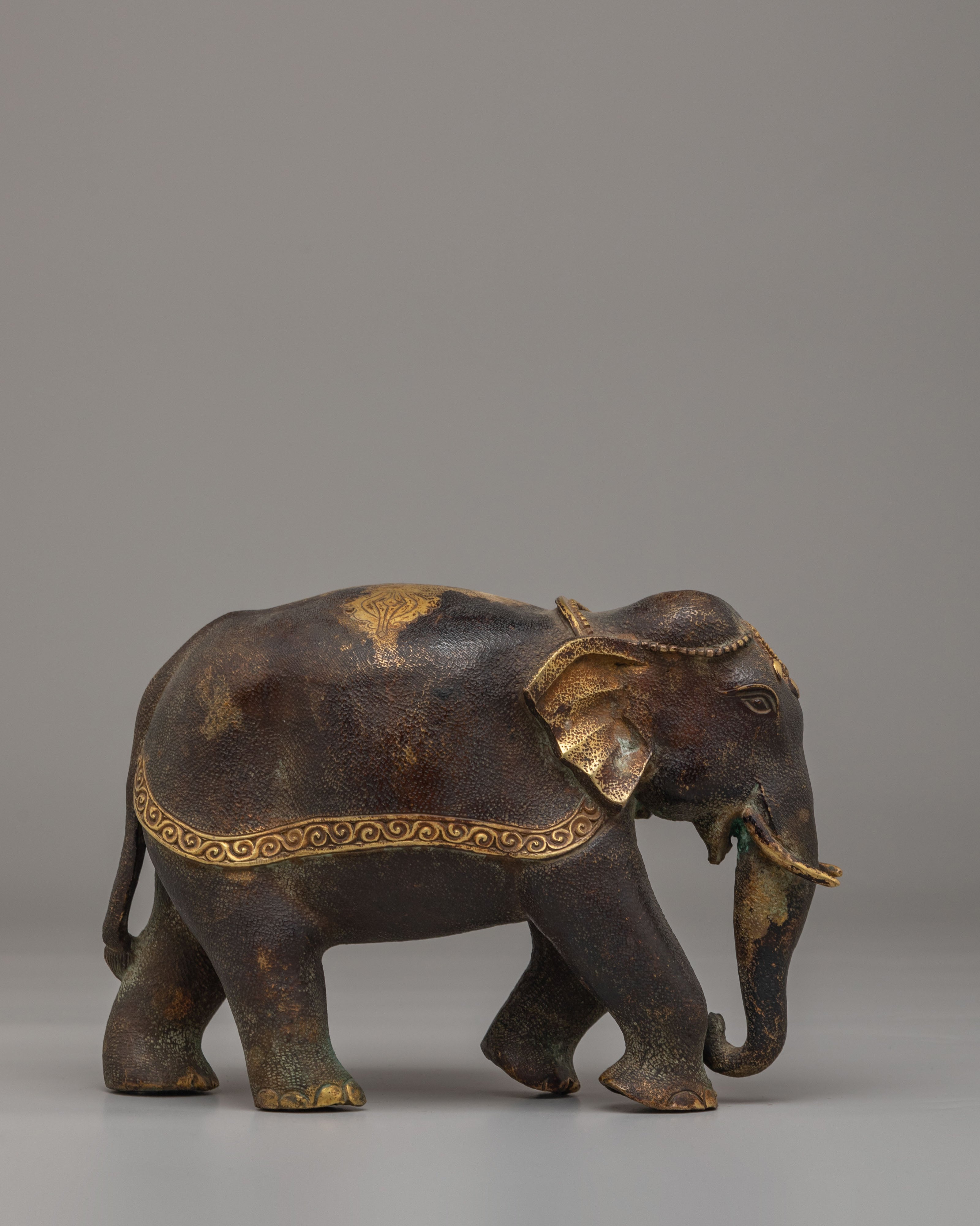 Tibetan Elephant Set for Decor | Symbol of Wisdom and Strength