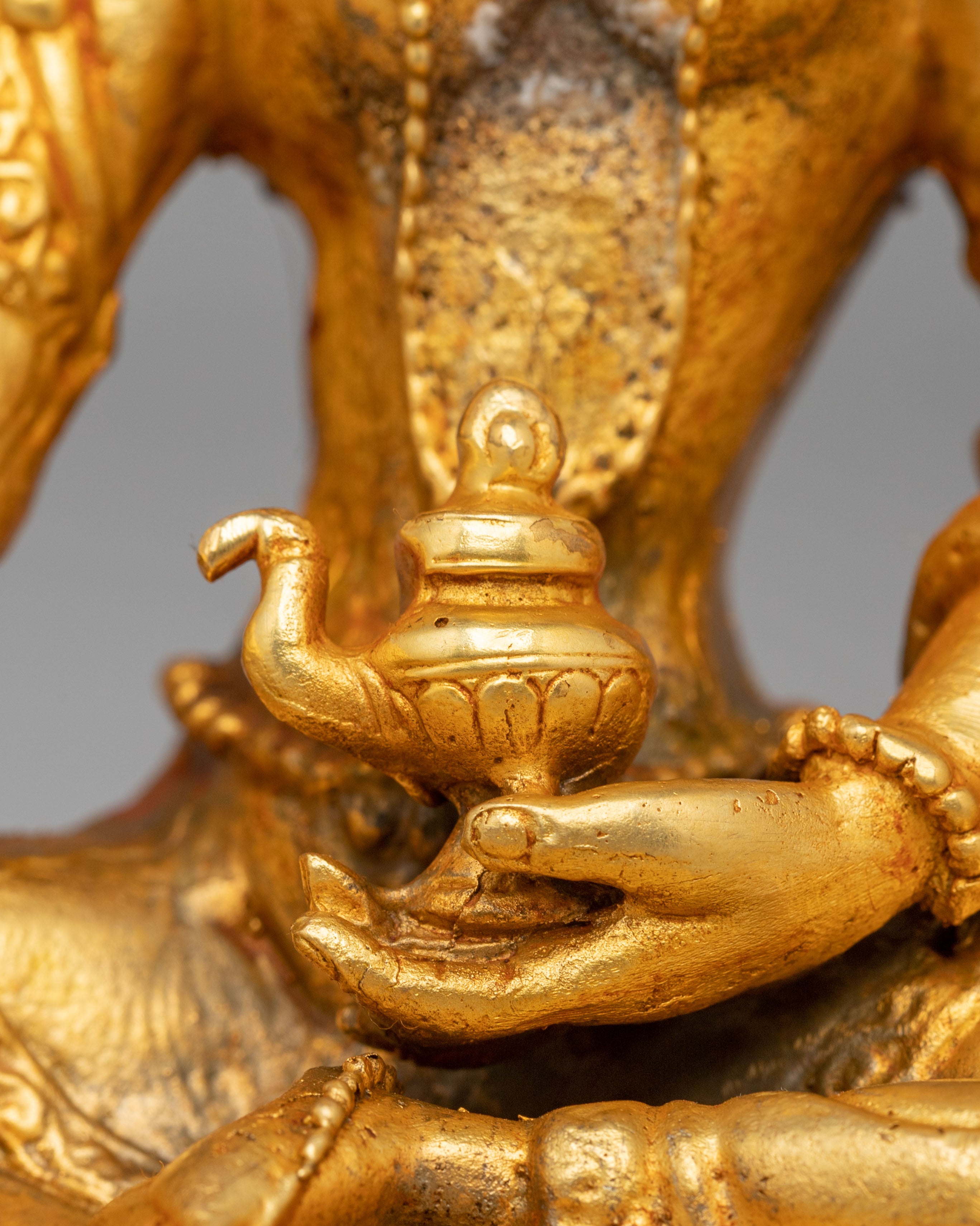 Wealth Deity Vasudhara Statue | Tibetan Goddess Figurine for Abundance