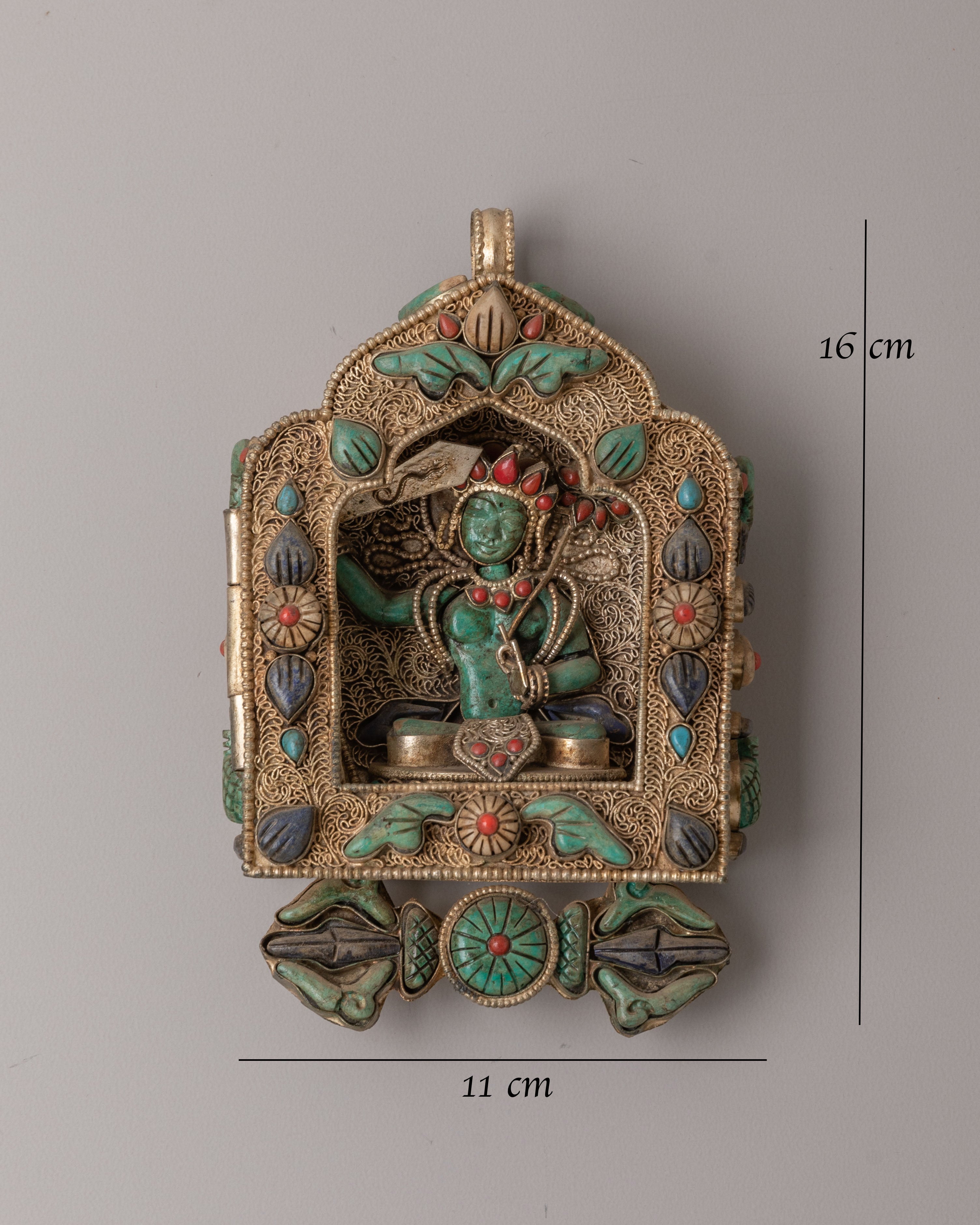 Tibetan Manjushri Ghau Box Locket | Symbol of Wisdom