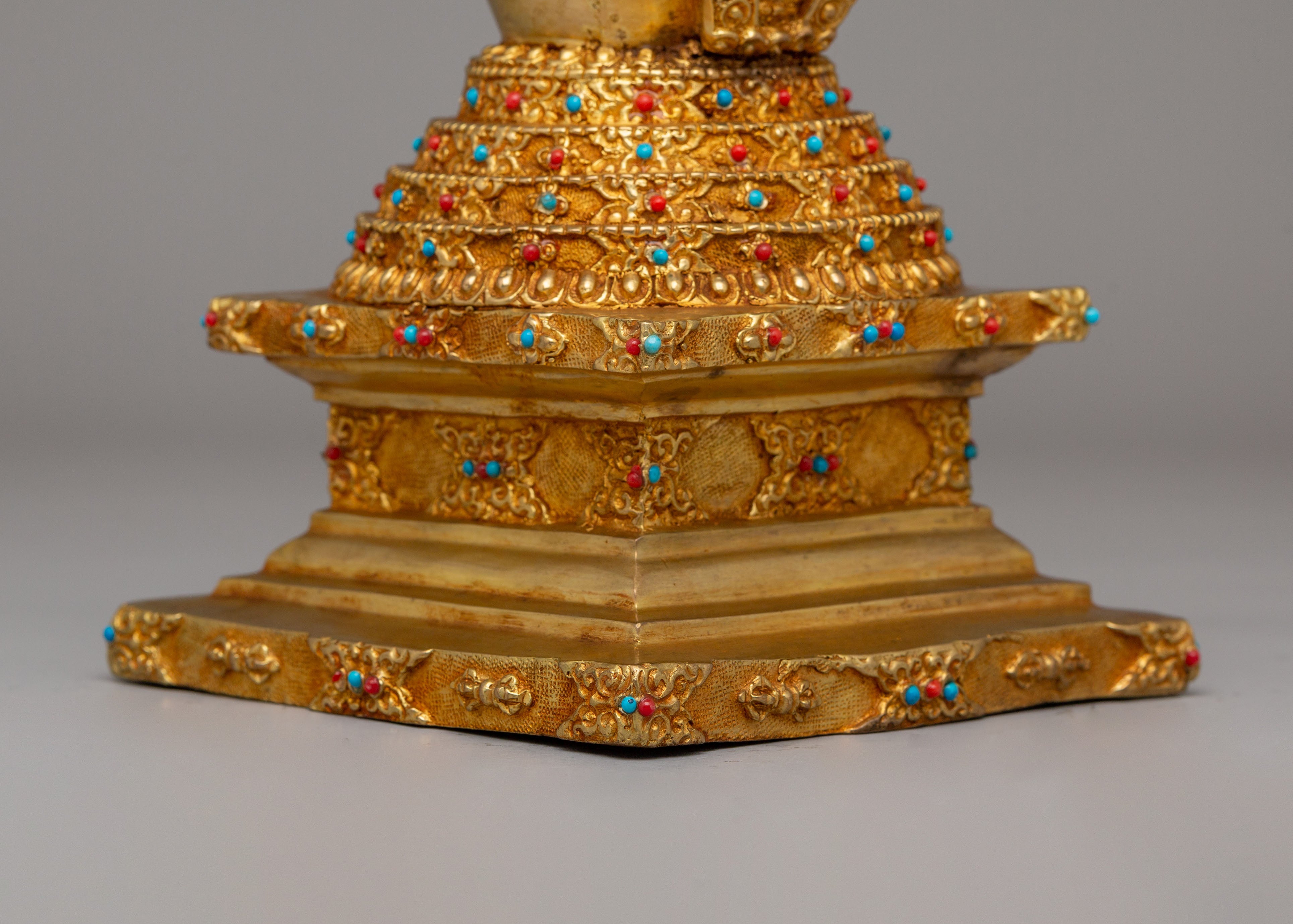Ritual Altar Lotus Blossom Stupa | Symbol of Enlightenment