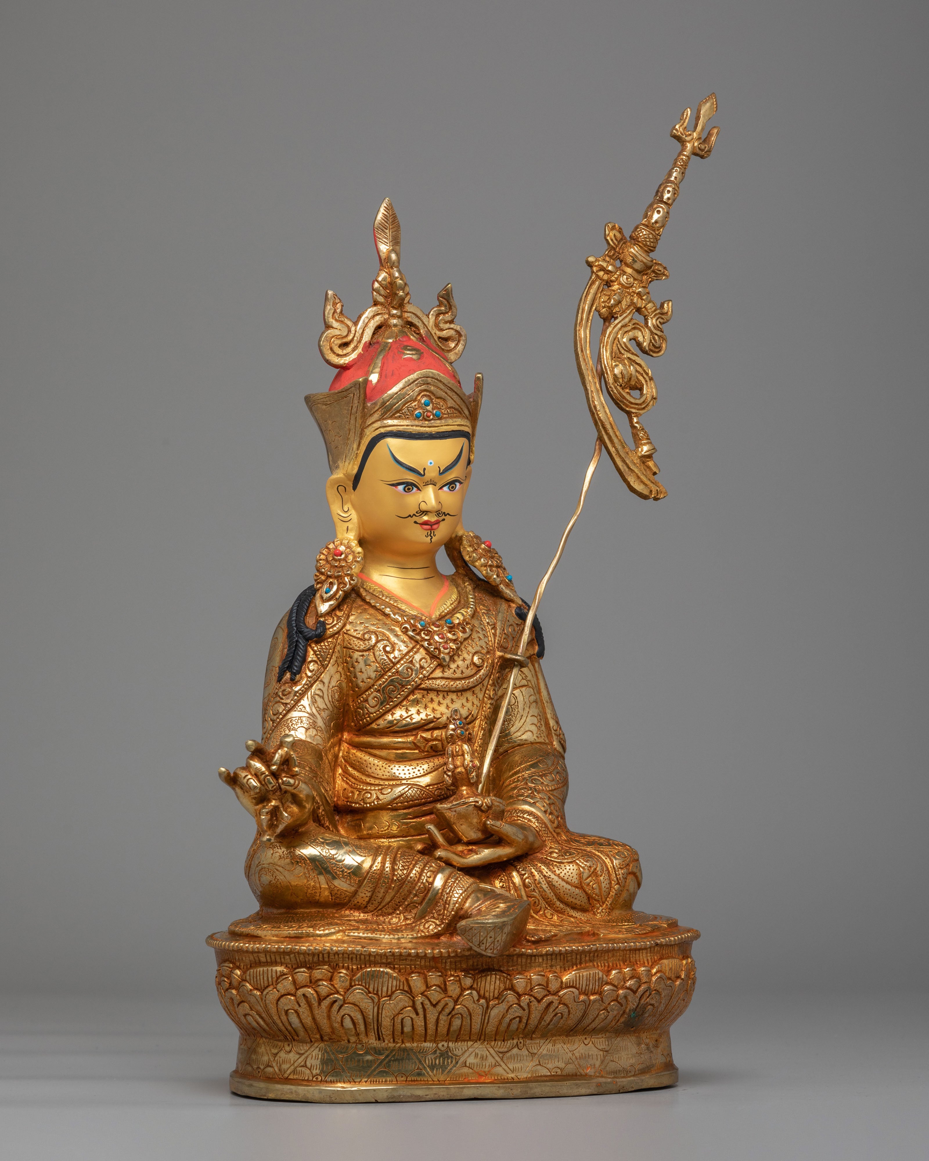 Ceremonial Padmasambhava Altar Statue | Tibetan Guru Rinpoche