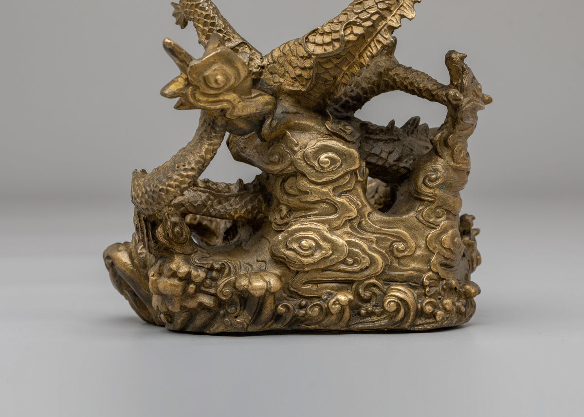Handcrafted Dragon Guardian Sculpture | Symbol of Protection and Strength