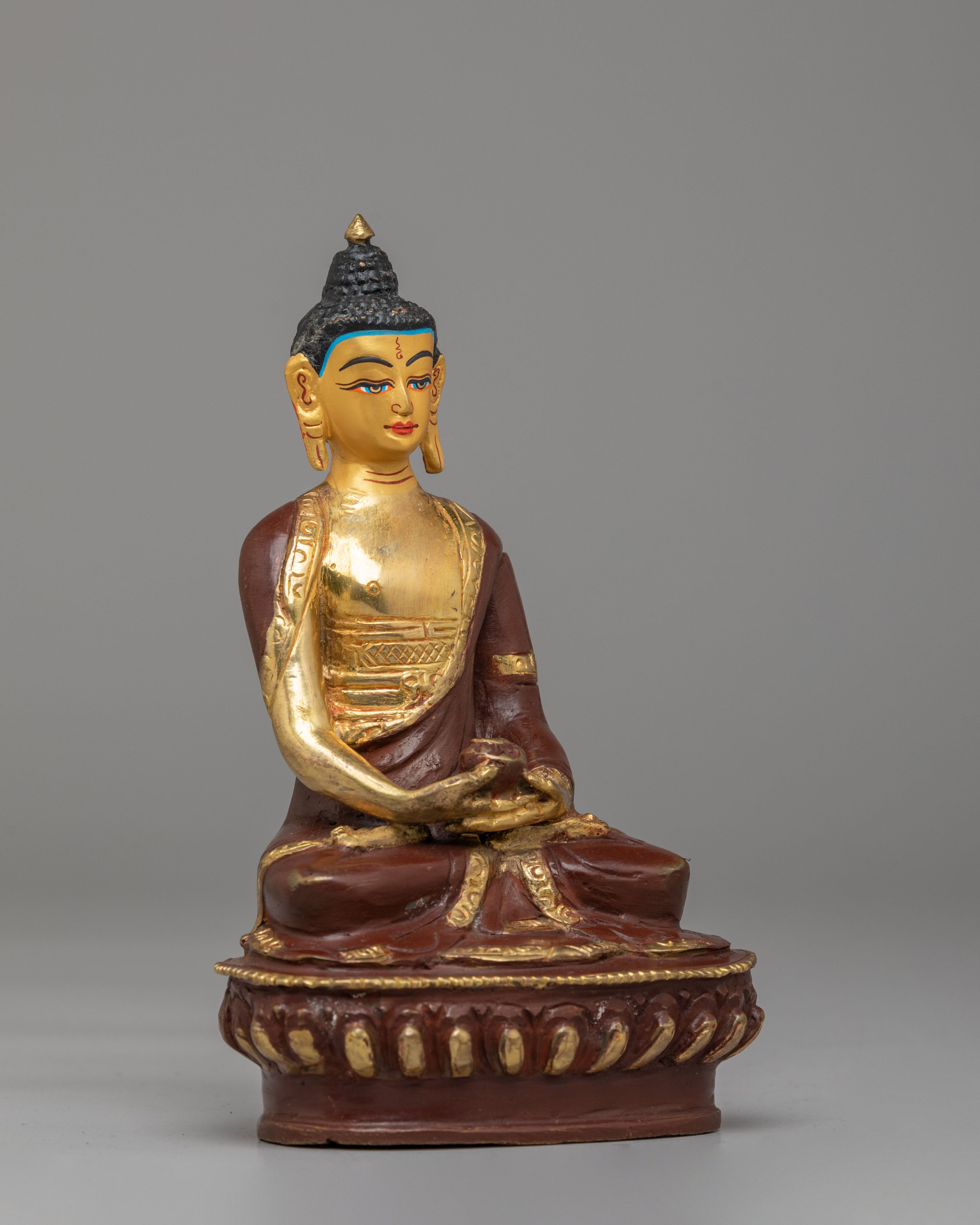 Buddhist Pure Land Amitabha Statue | Traditional Tibetan Handcrafted Artwork