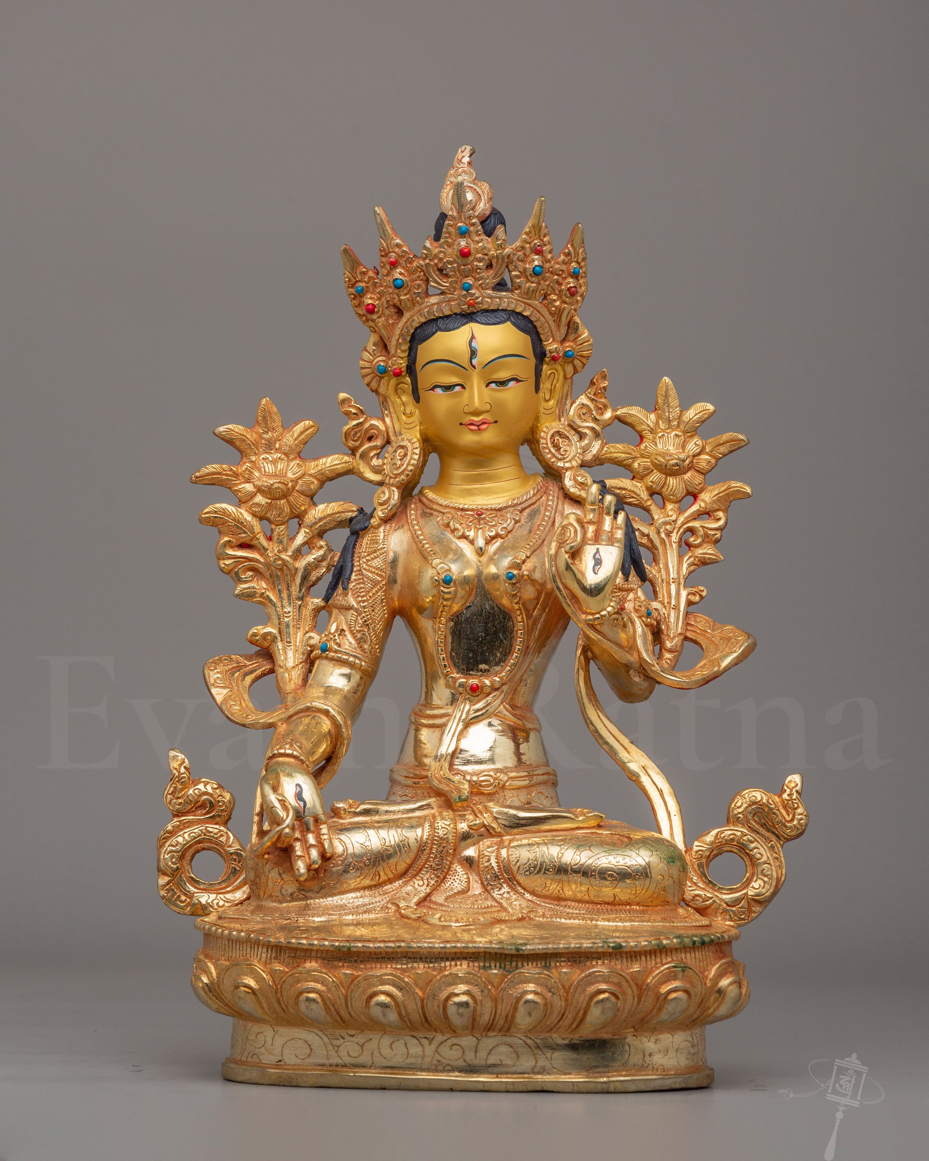Traditional White Tara Sculpture
